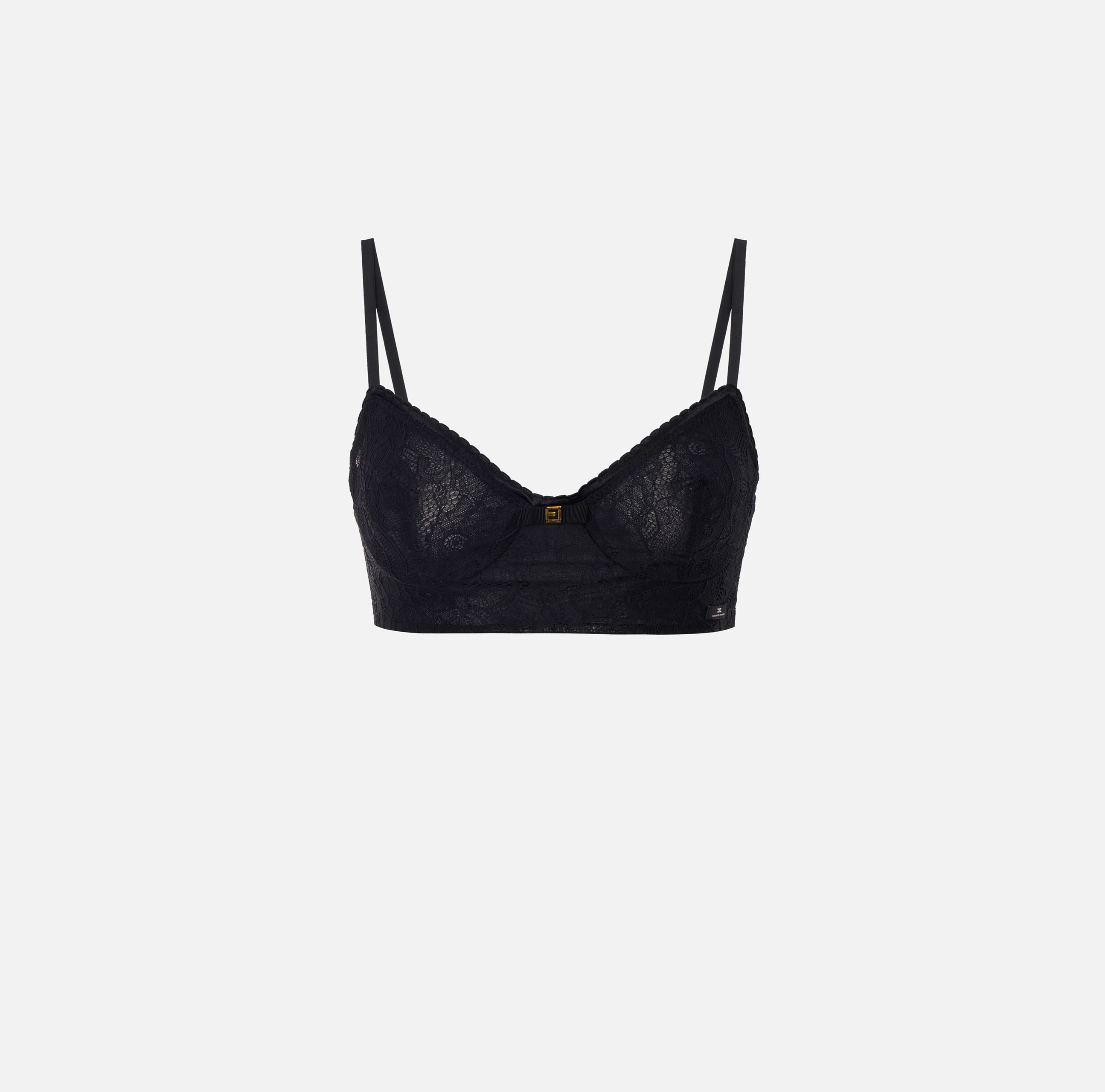elisabetta franchi Soutien-gorge en dentelle florale avec nœud