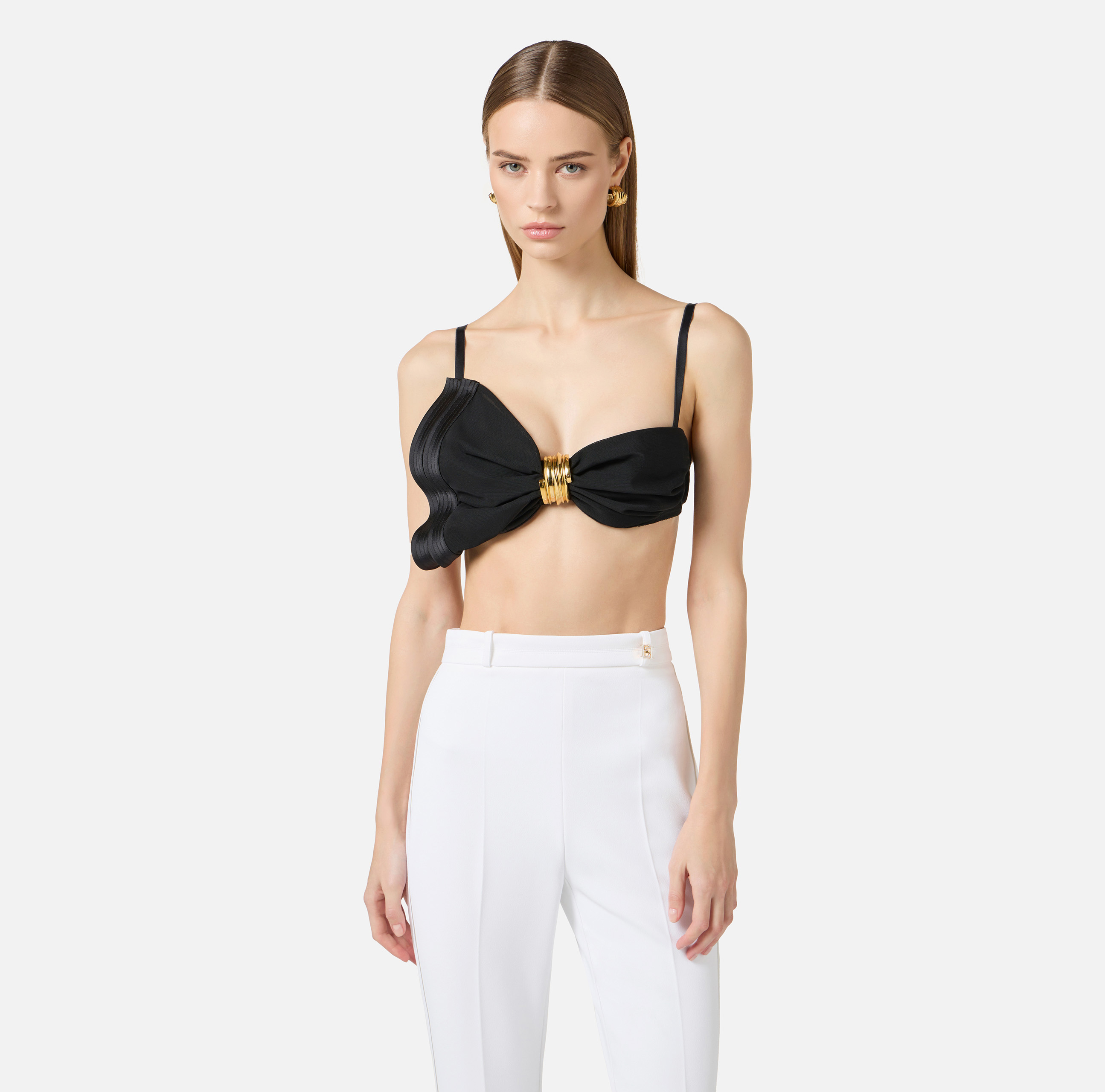 Bra in satin and tulle | Elisabetta Franchi