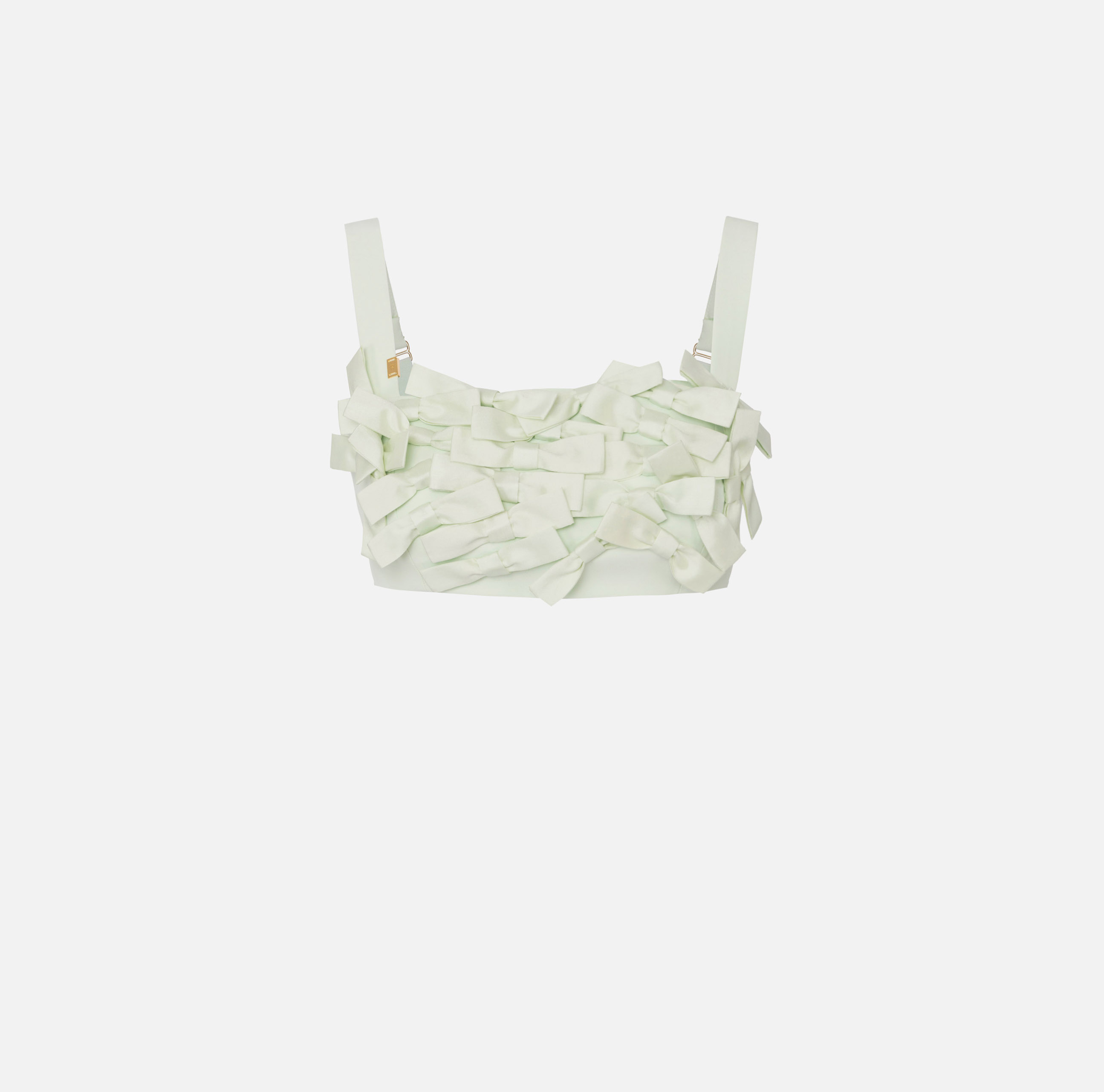 elisabetta franchi Top en crêpe avec nœuds en satin