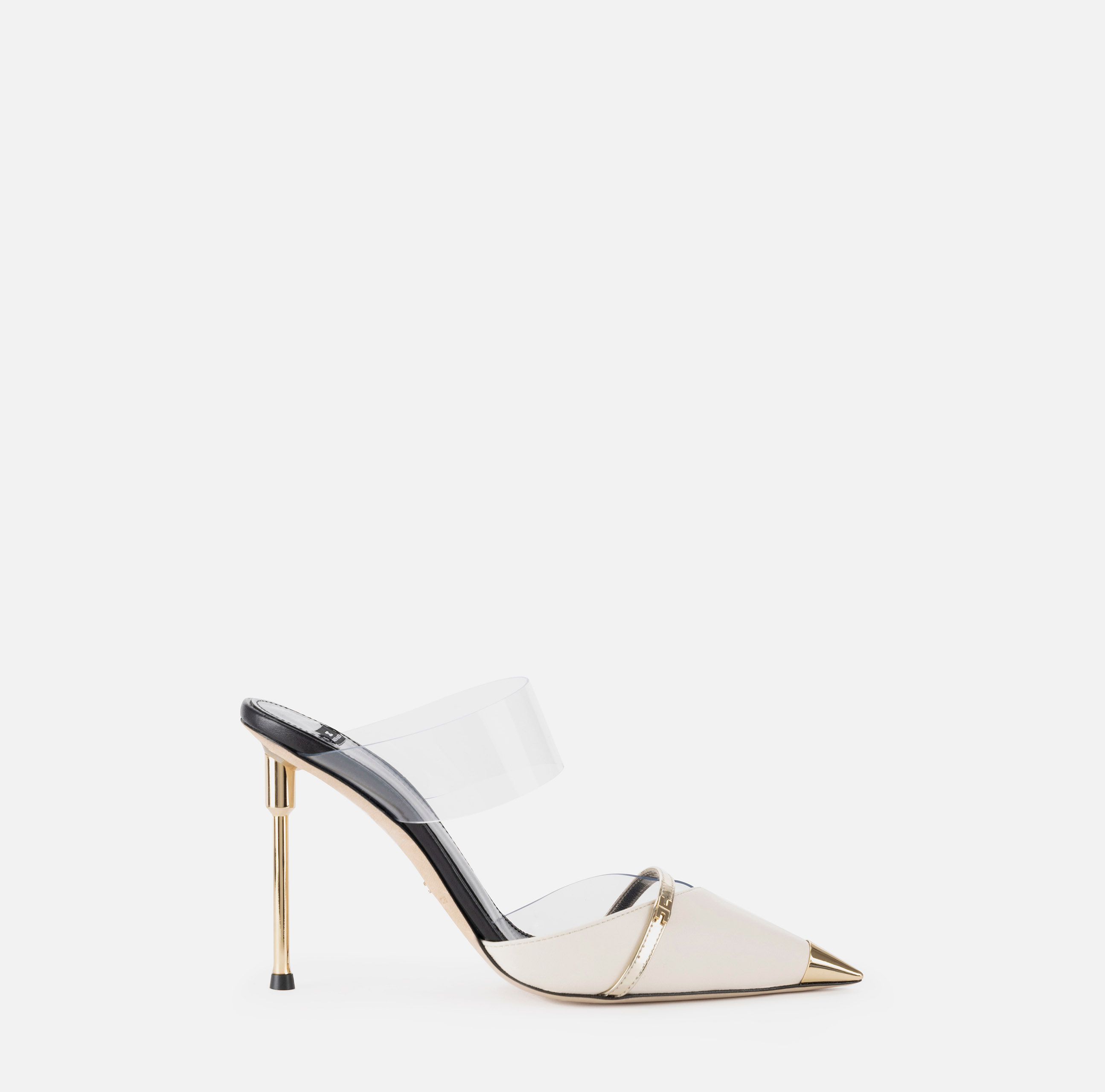 Leather and PVC sabot shoes | Elisabetta Franchi