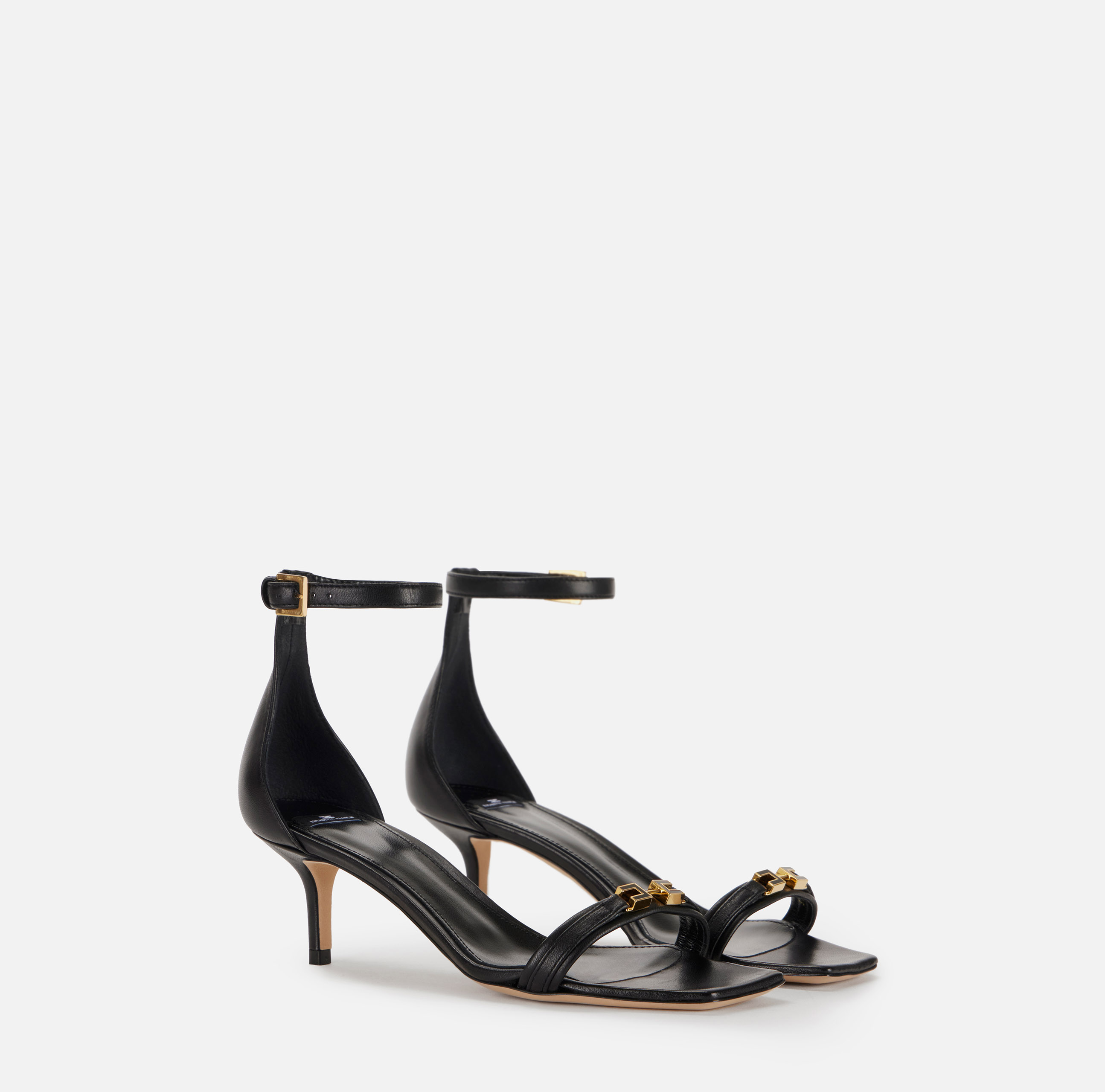 Women's Elegant Elisabetta Franchi Sandals - low and with a