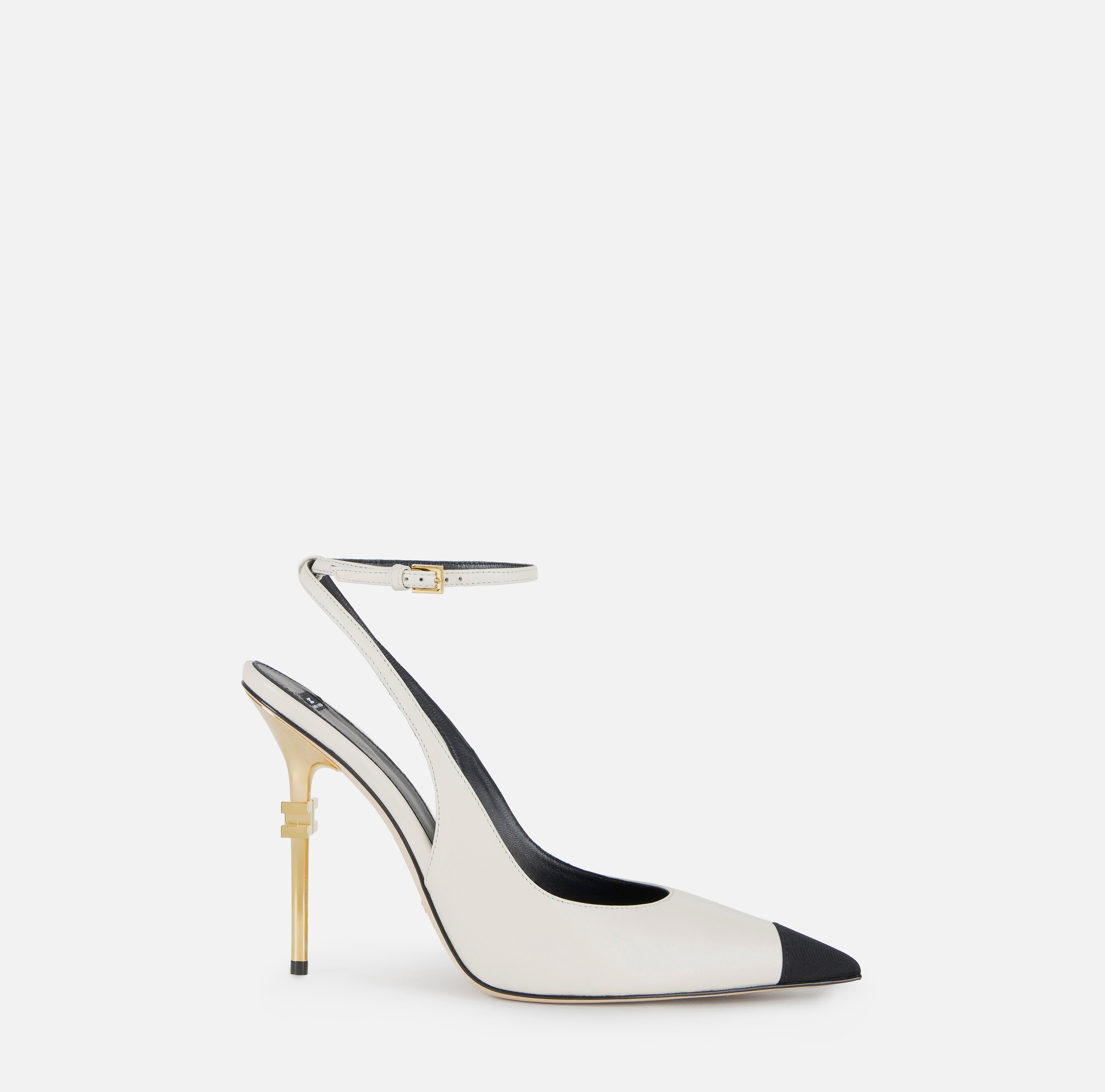 Slingback Falcon in nappa e gros-grain | Elisabetta Franchi