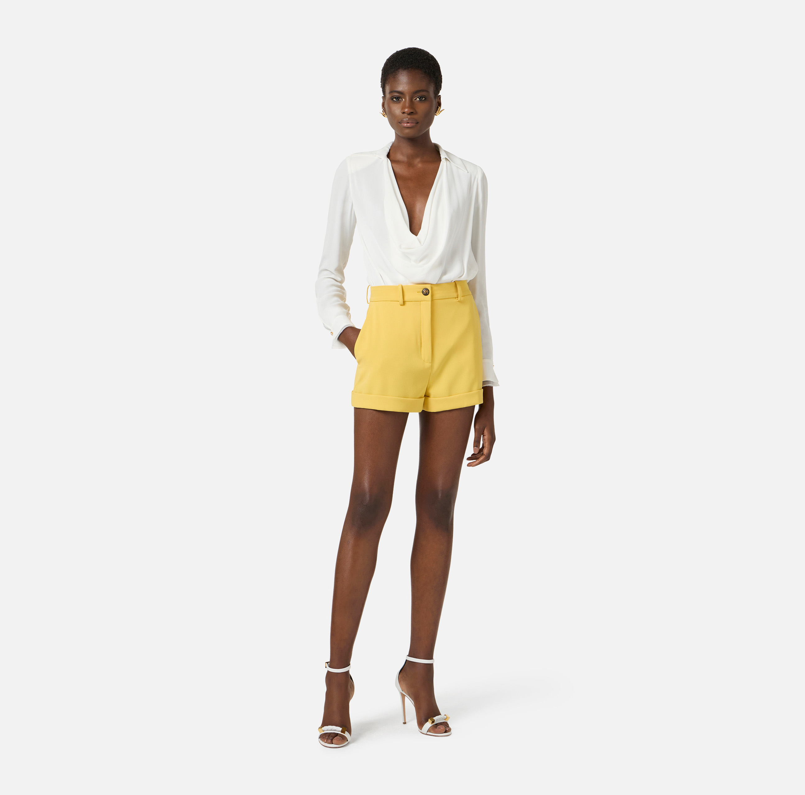 Shorts in lightweight crêpe | Elisabetta Franchi