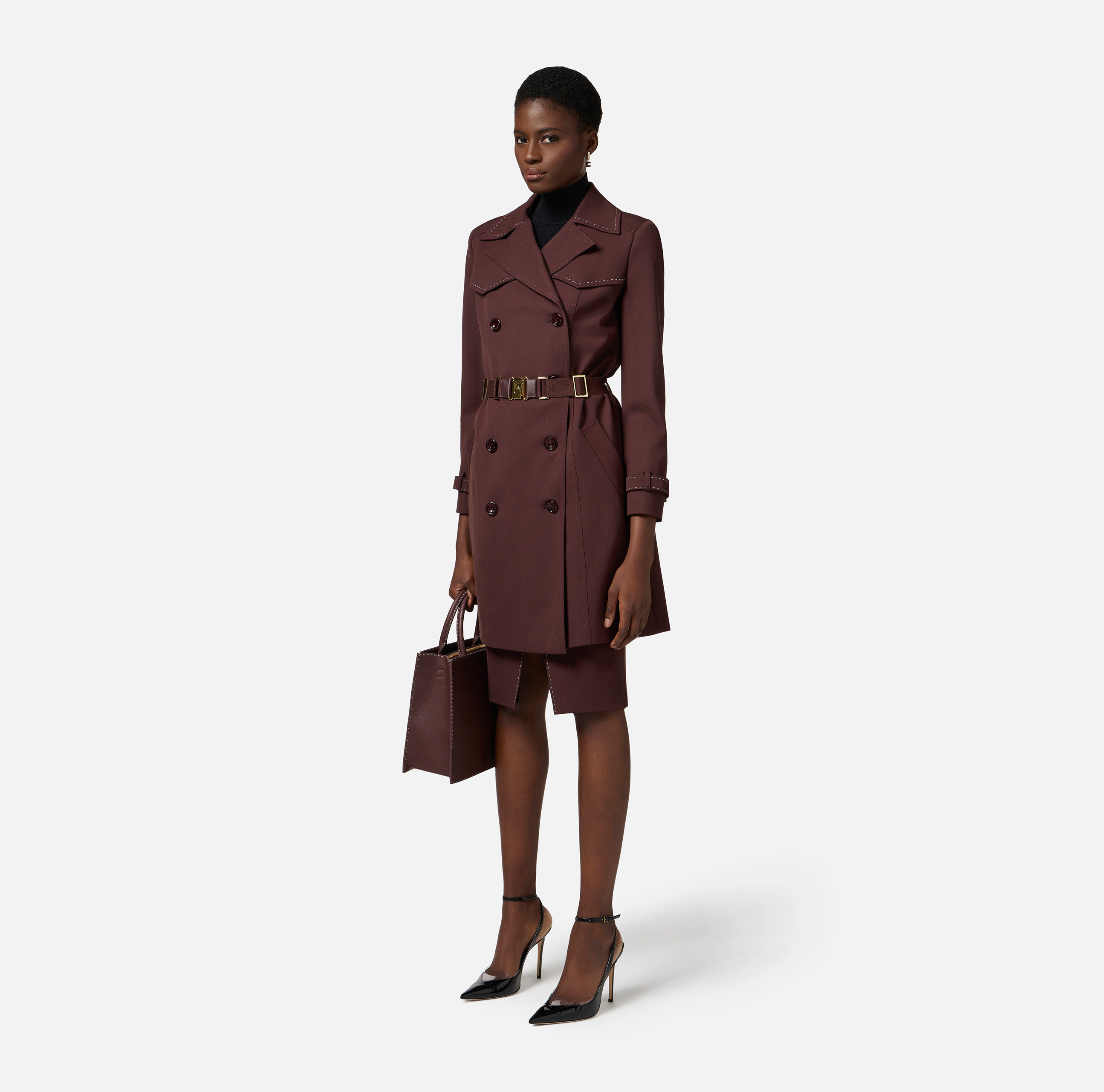 ジャケット ELISABETTA FRANCHI Woman Jacket Steel PI77D CG8 Elisabetta Franchi Outlet: Jacket woman - Steel | Elisabetta