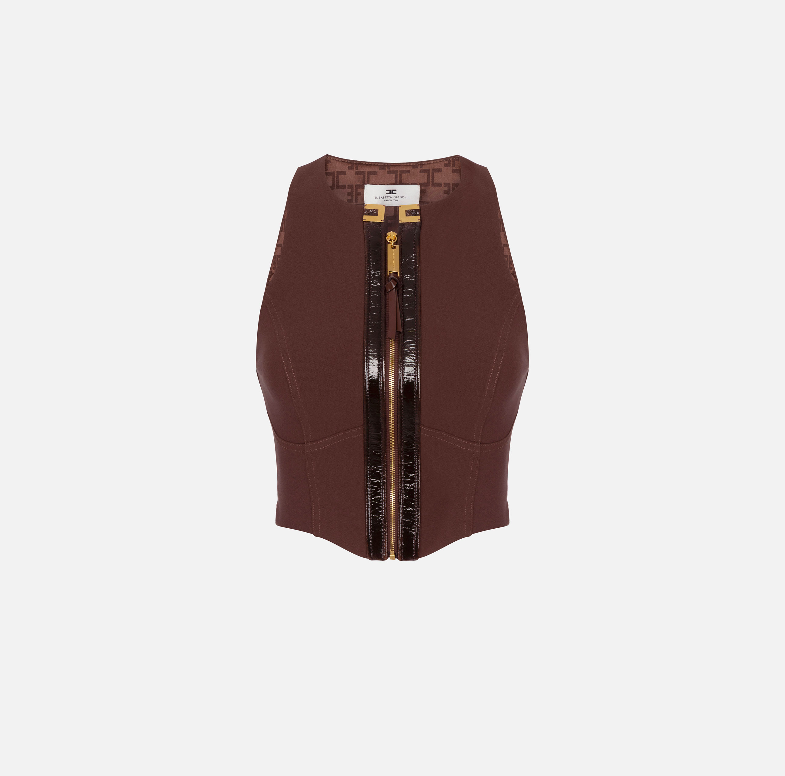 人気 ELISABETTA FRANCHI レースブラレット付ジャージーTシャツ TO03256E2_EA4_1_D.jpg