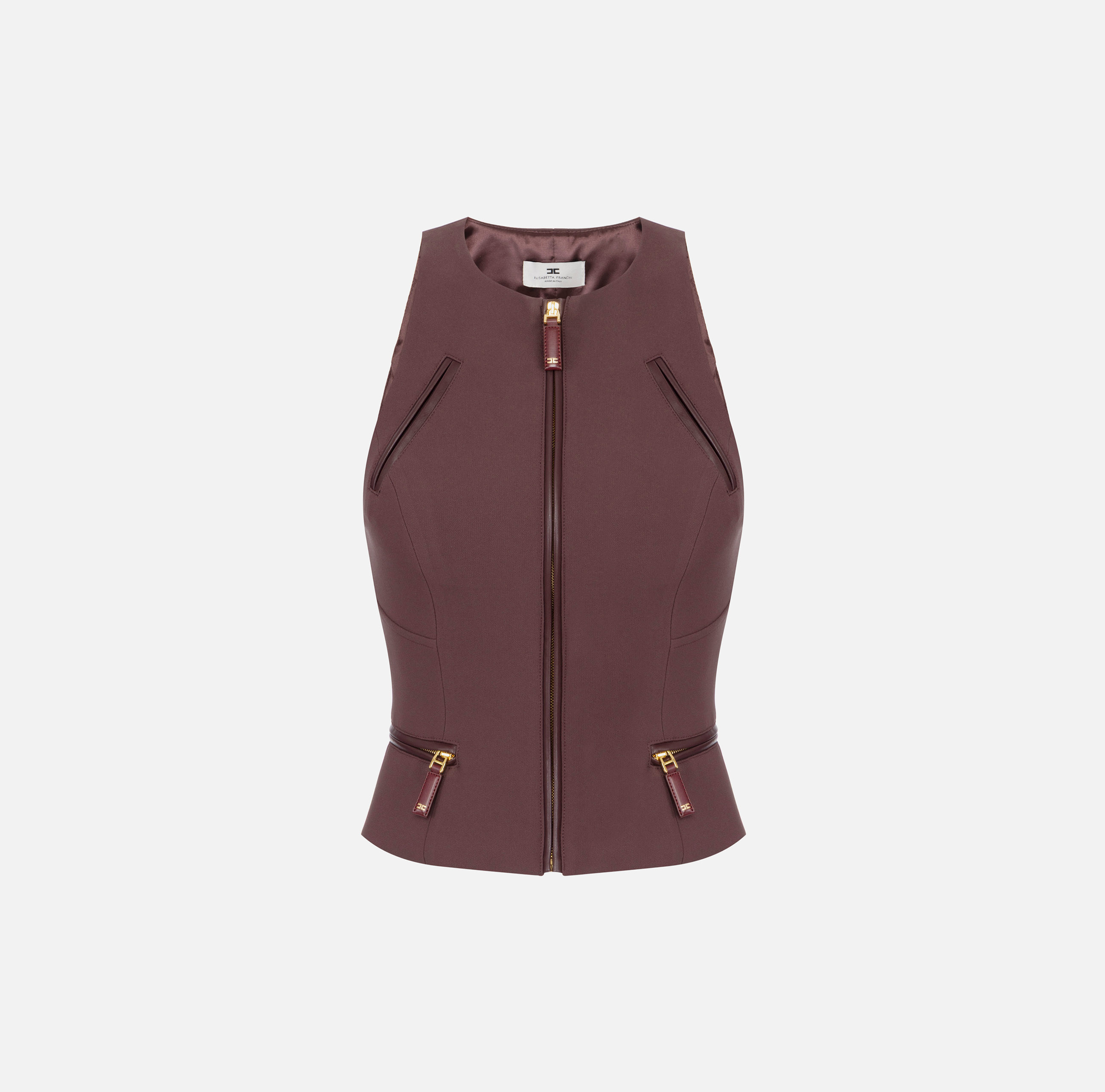 人気 ELISABETTA FRANCHI レースブラレット付ジャージーTシャツ TO03256E2_EA4_1_D.jpg