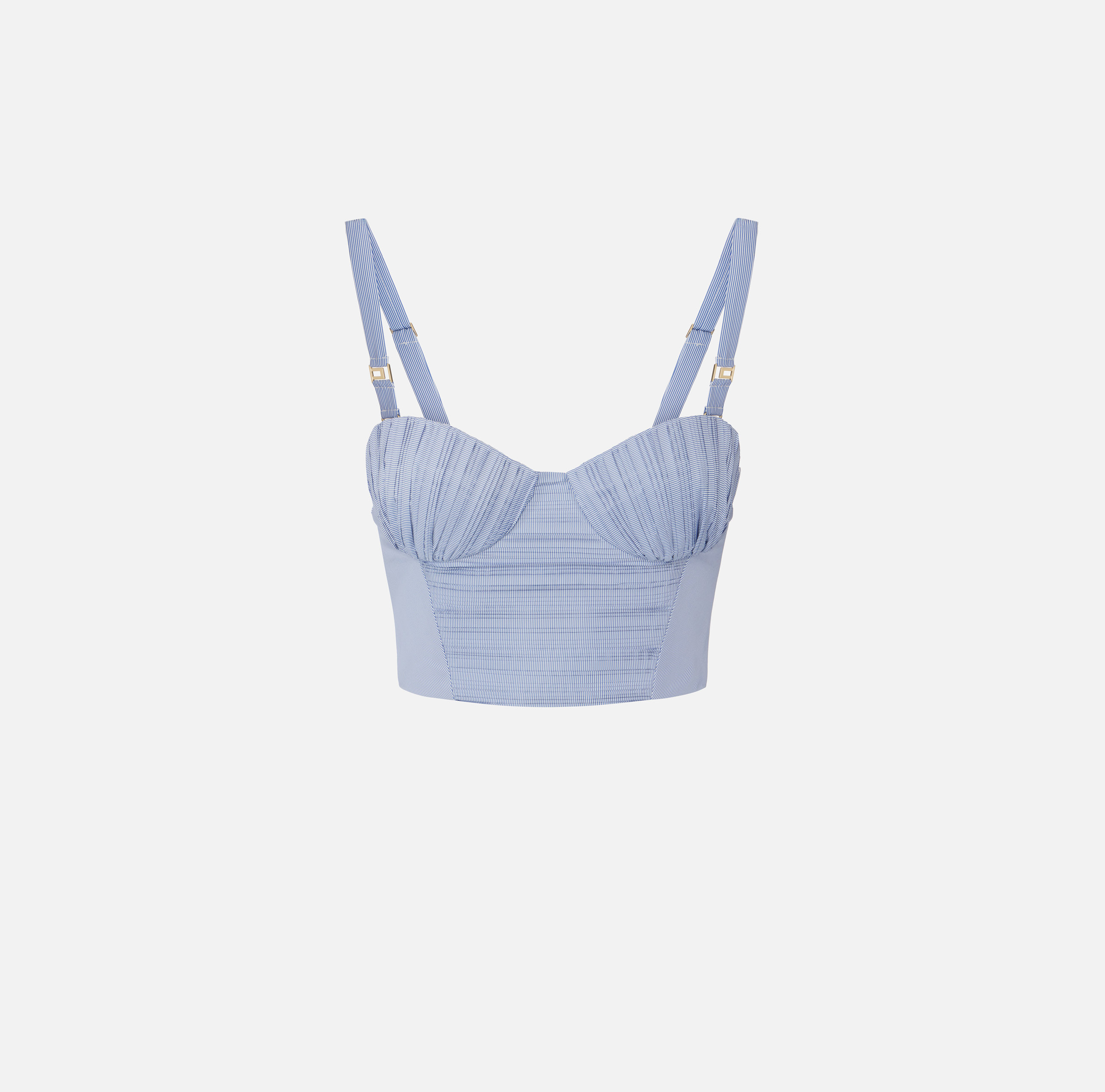 Striped nylon taffeta top | Elisabetta Franchi