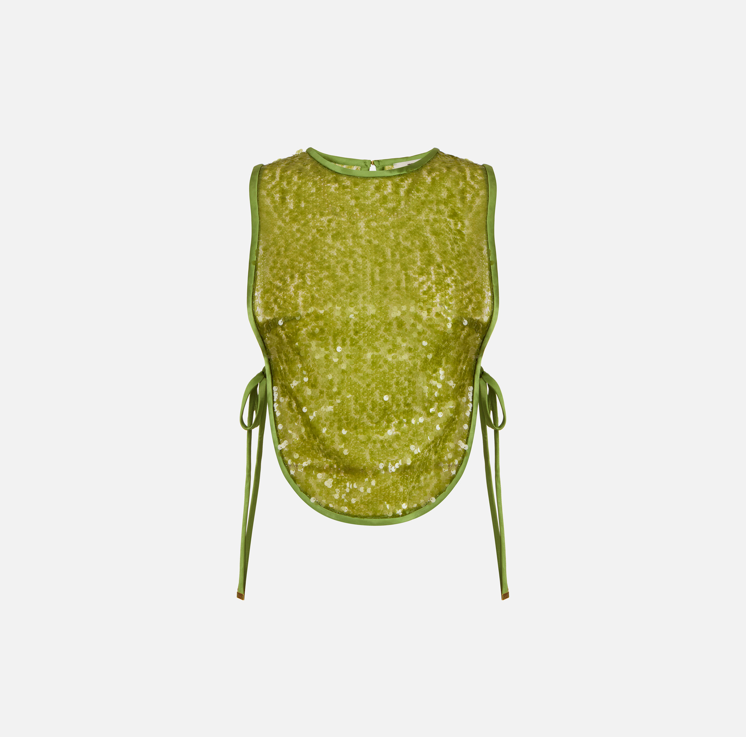 Tulle bib with sequins | Elisabetta Franchi