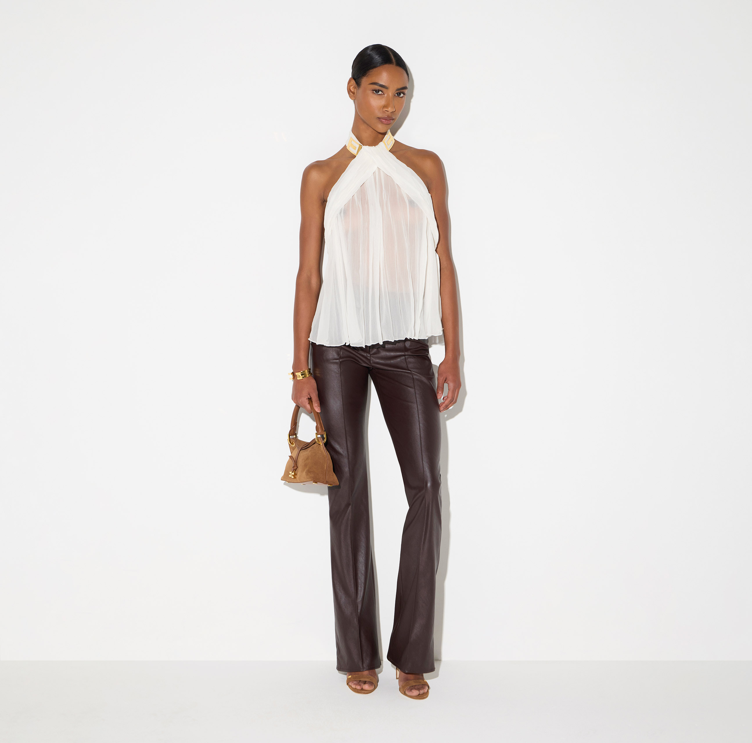 ELISABETTA FRANCHI デニムビスチェ トップス イタリア製 秋服 Elisabetta Franchi Women's Tops and T-shirts