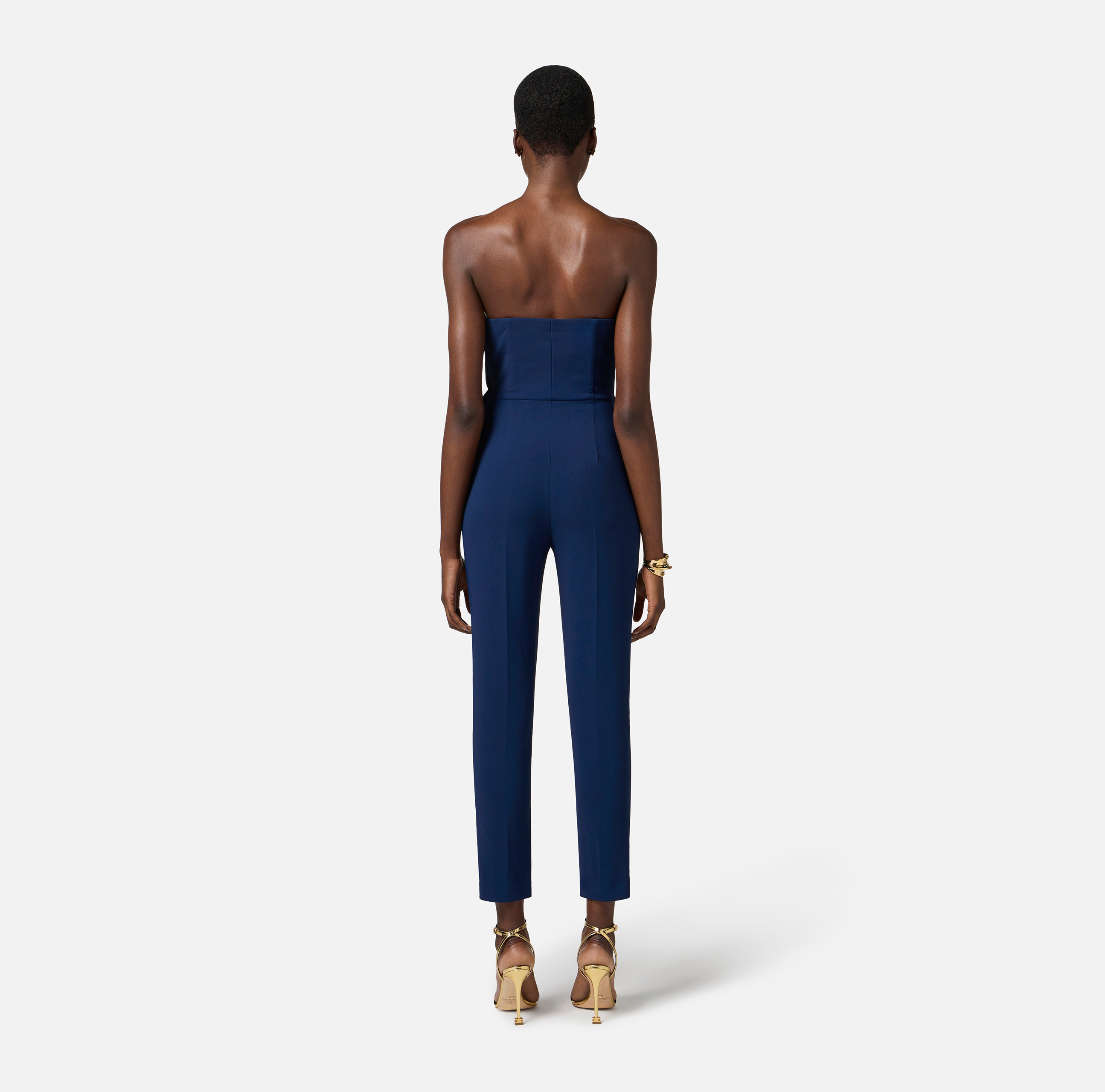 オールインワン・サロペット ELISABETTA FRANCHI Fluid crepe jumpsuit with bra accessory Fluid crepe jumpsuit with bra accessory - ELISABETTA FRANCHI