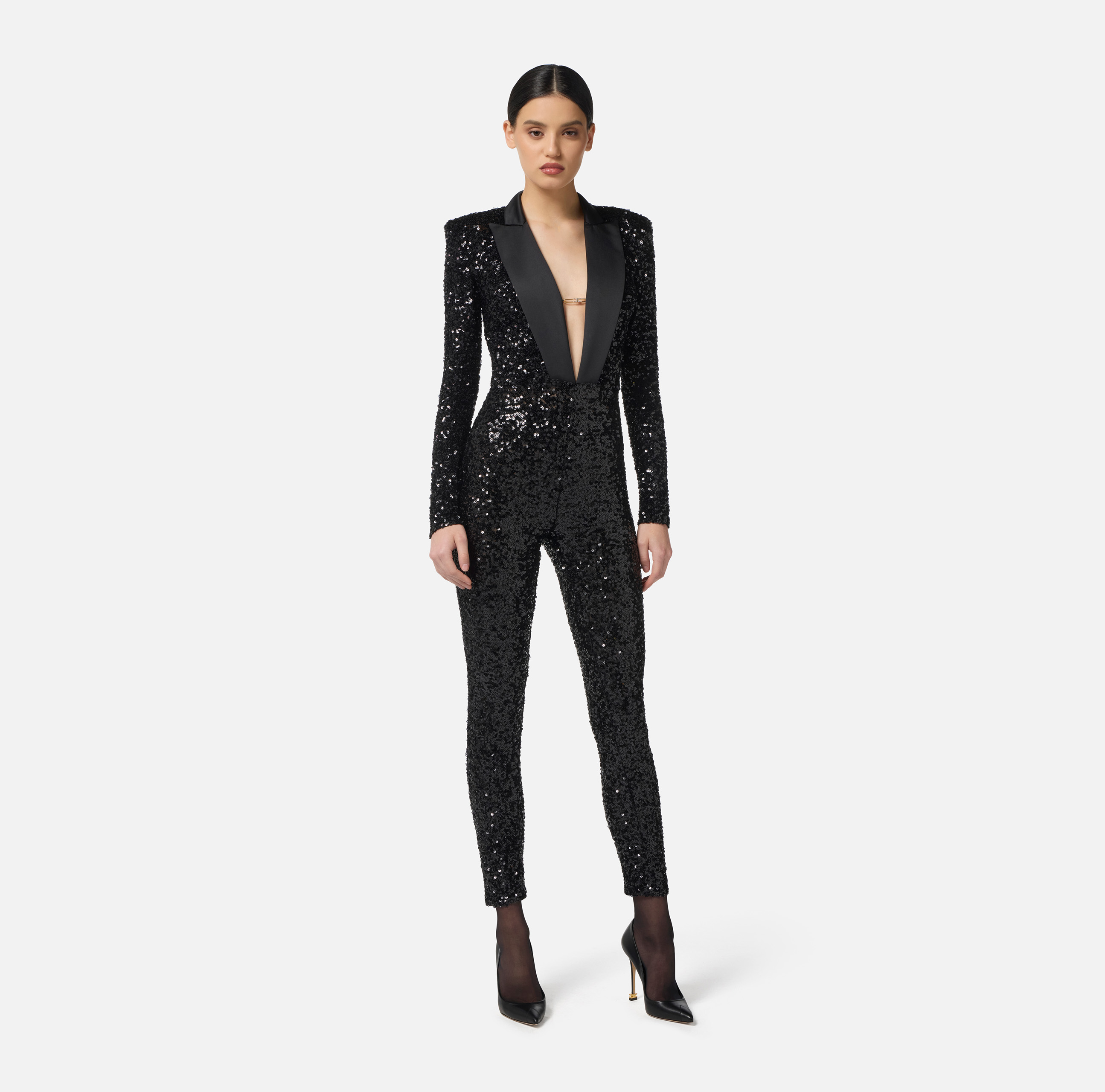 セットアップ ELISABETTA FRANCHI Women Suit Set TP00346E2 110 Black ELISABETTA FRANCHI Tailleur Donna TP00346E2 110 Nero