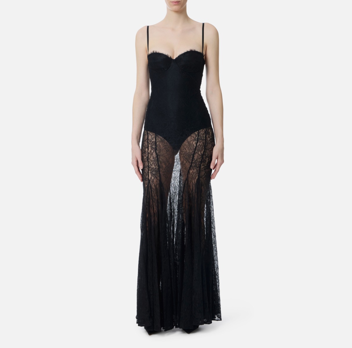 elisabetta franchi lace dress Elisabetta Franchi Red Carpet dress in floral lace