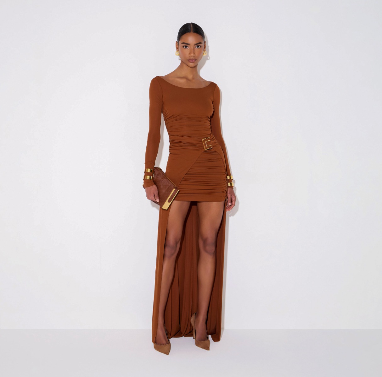 Red Carpet dress in crêpe jersey | Elisabetta Franchi