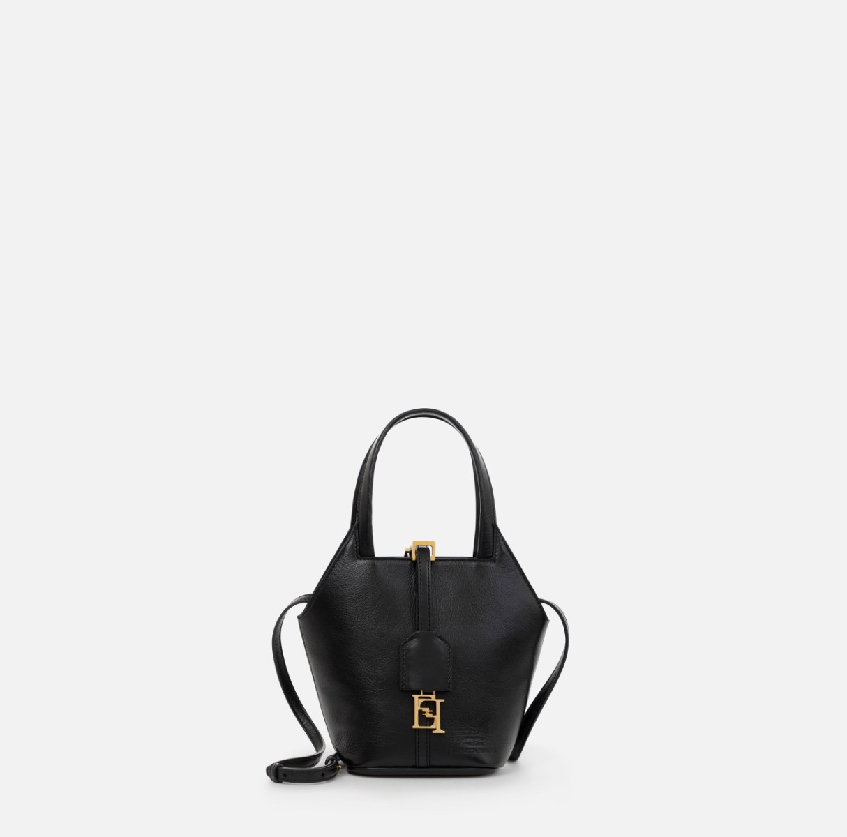 【新品未使用】ELISABETTA FRANCHI タイトルワンピース ELISABETTA FRANCHI☆ロゴ ストレッチクレープ ミニドレス