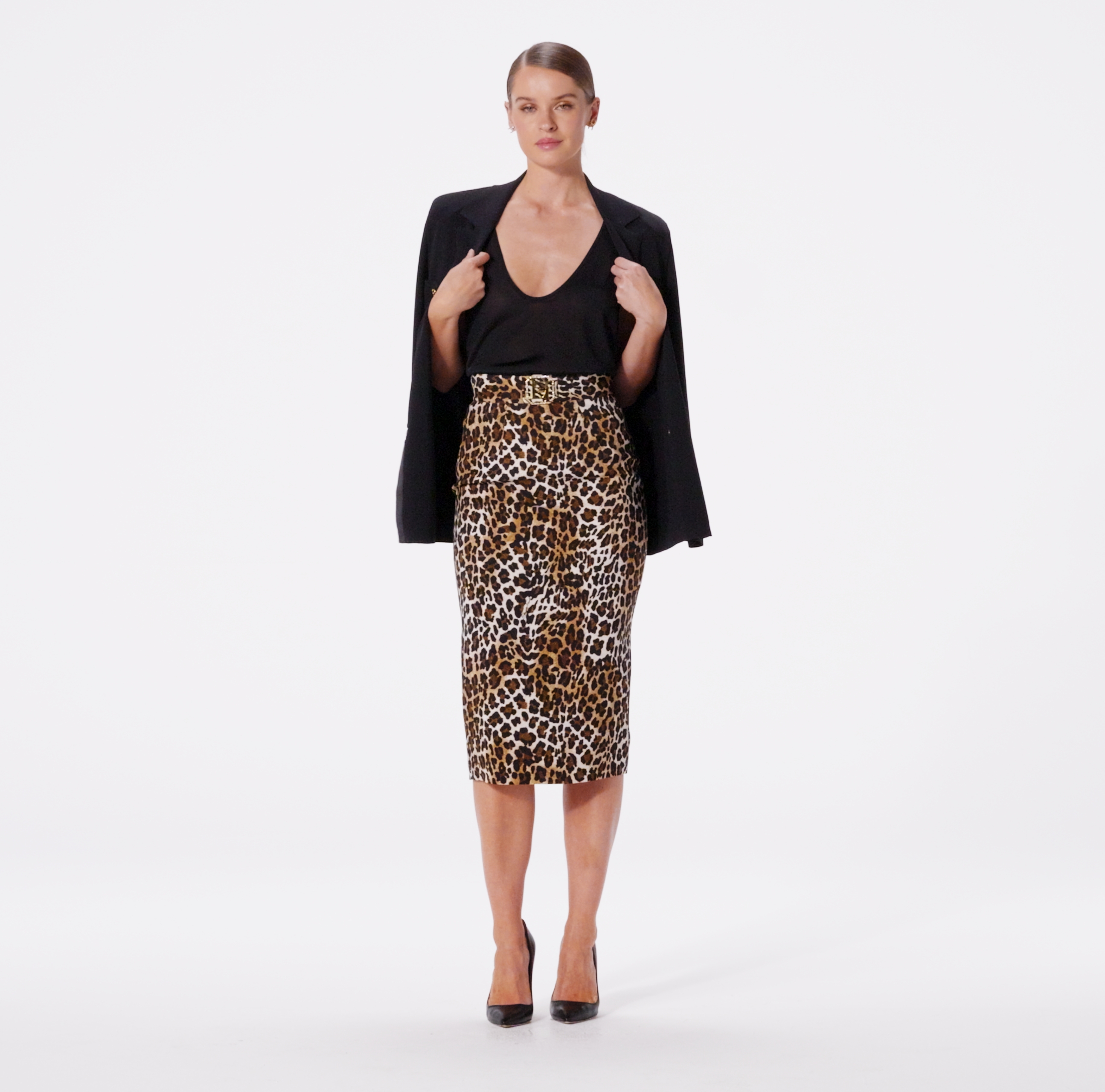 Autunno Inverno Vestito Maculato Elisabetta Franchi Abito Maculato