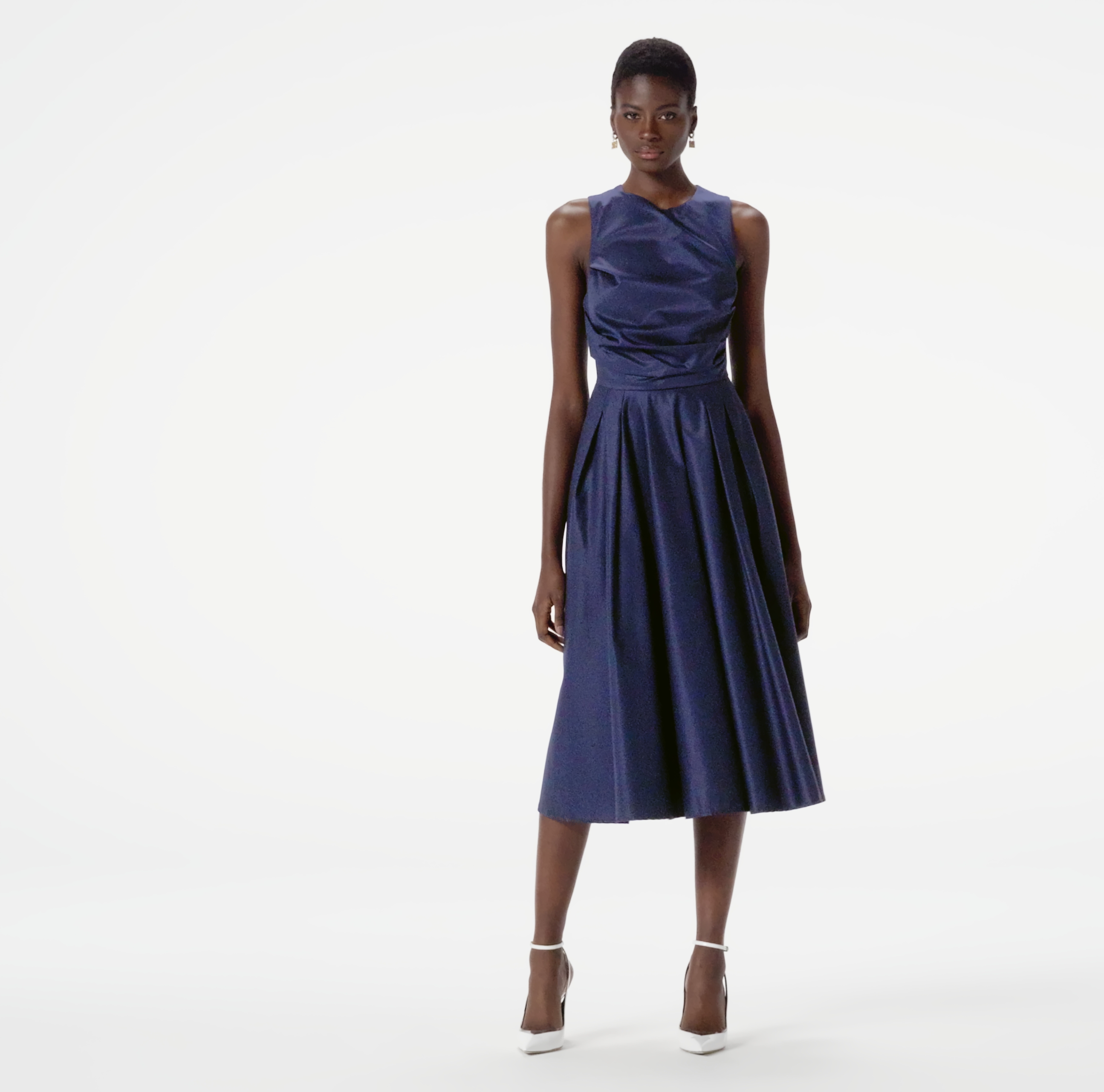 ワンピース ELISABETTA FRANCHI VISCOSE AND COTTON POPLIN KNITTED DRESS Viscose and cotton poplin knit dress | Elisabetta Franchi