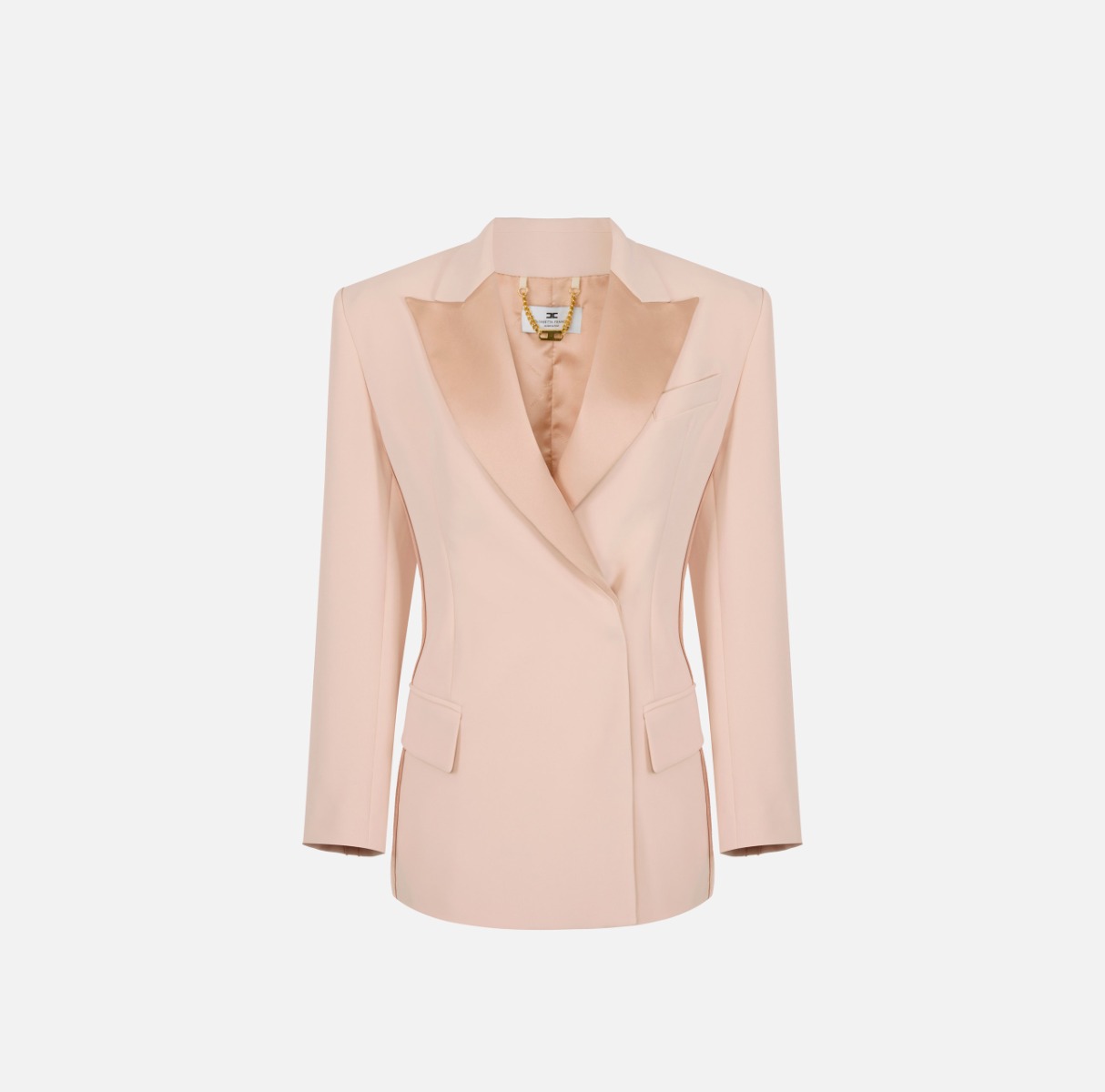 Jacket in lightweight crêpe and satin | Elisabetta Franchi