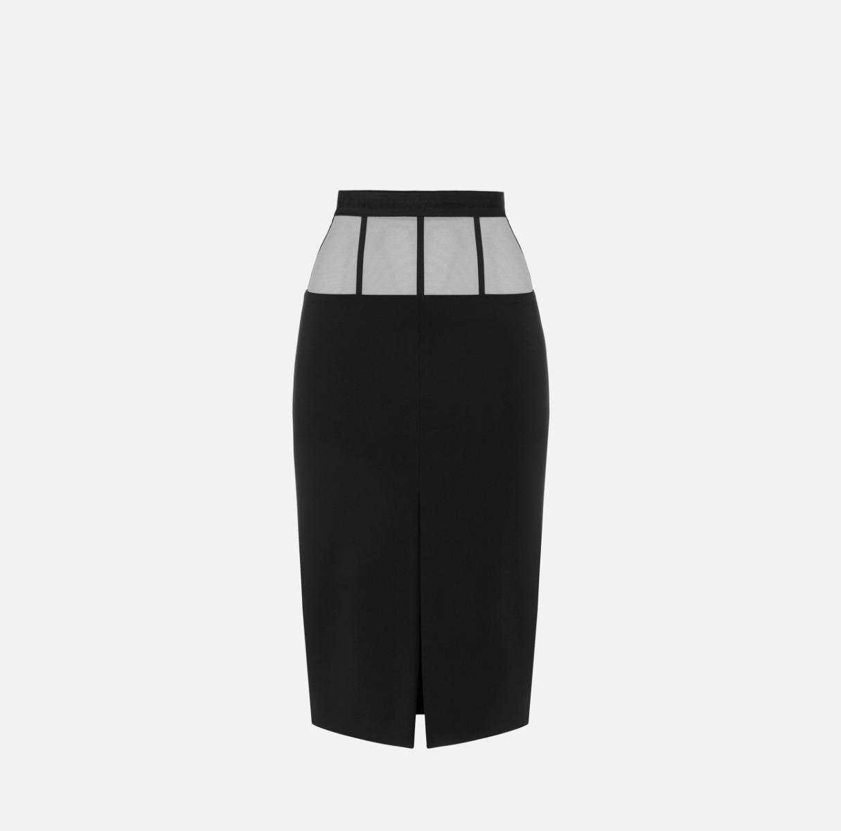 elisabetta franchi Robe en crêpe avec basque en tulle
