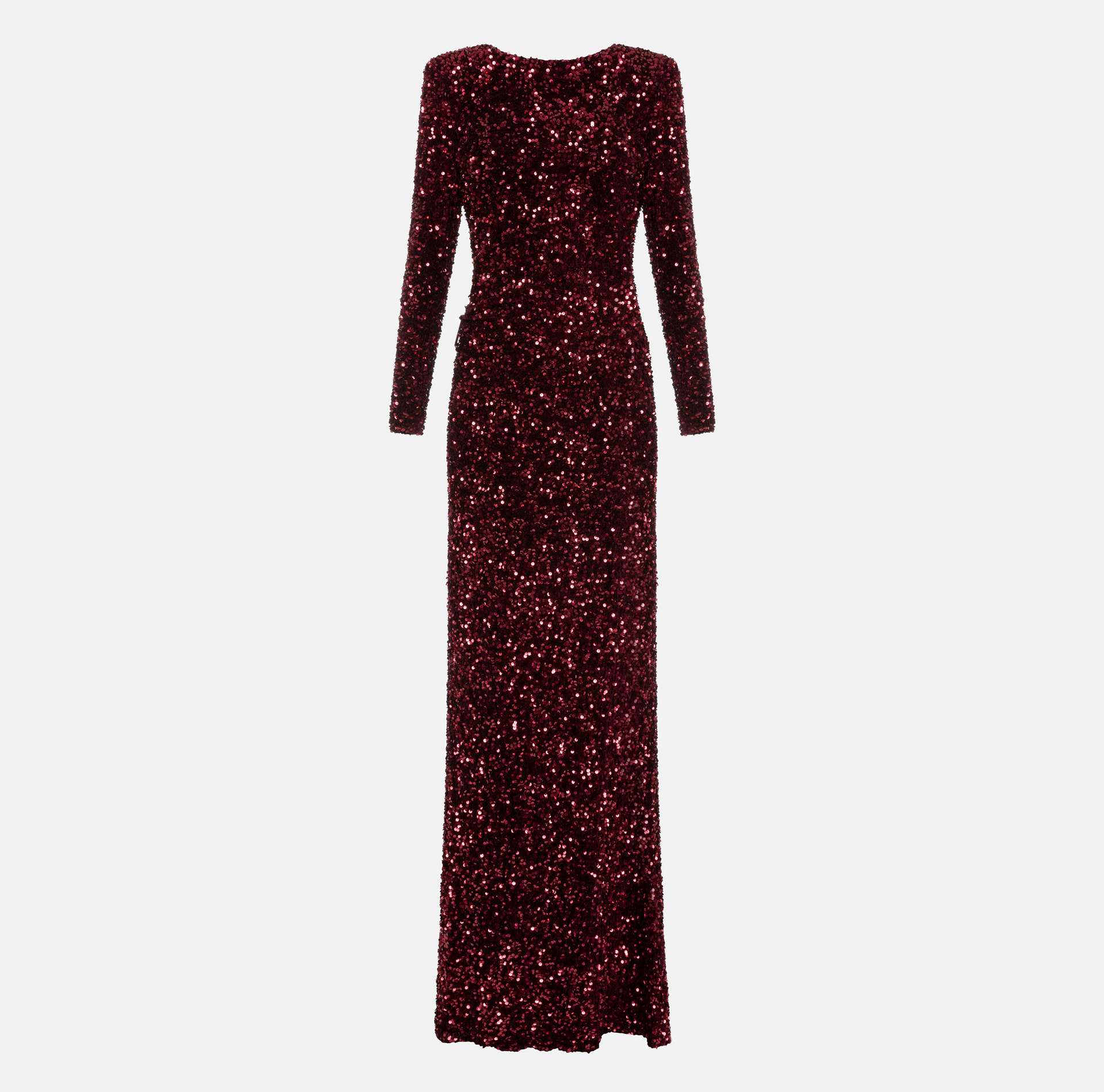 Abito red carpet in ciniglia ricamata con pailettes - Elisabetta Franchi