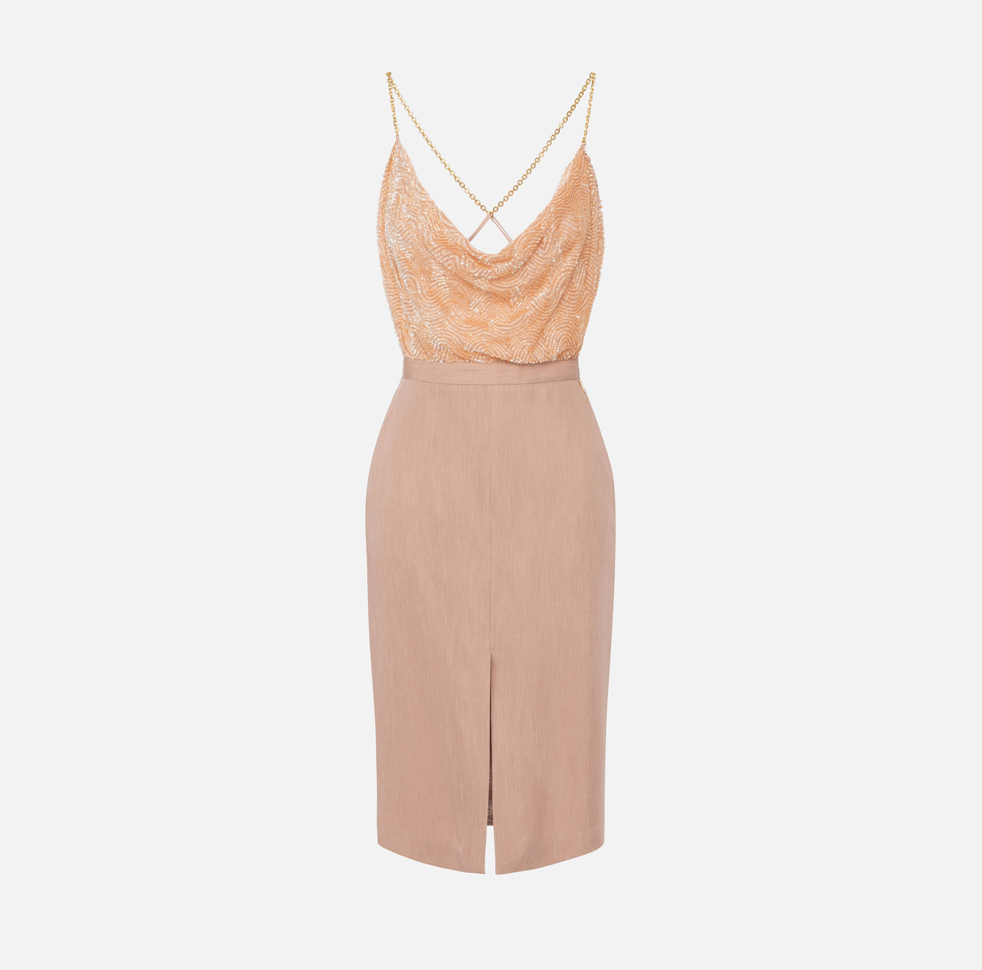 Robe Red Carpet avec top brodé et jupe en jersey lurex - ABBIGLIAMENTO - Elisabetta Franchi