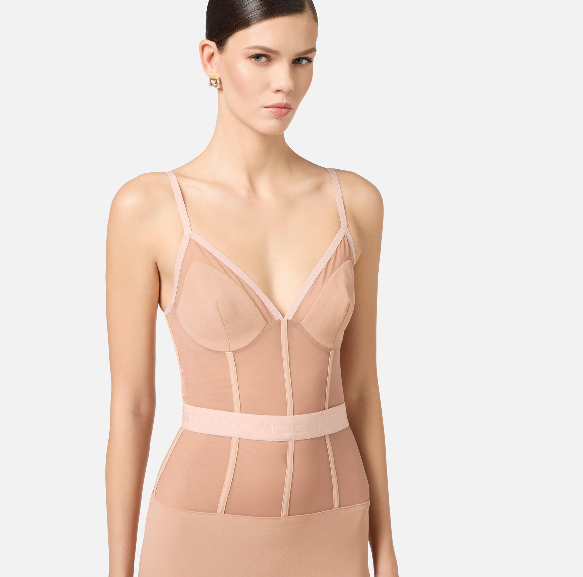 Tubino in crêpe e tulle - Elisabetta Franchi