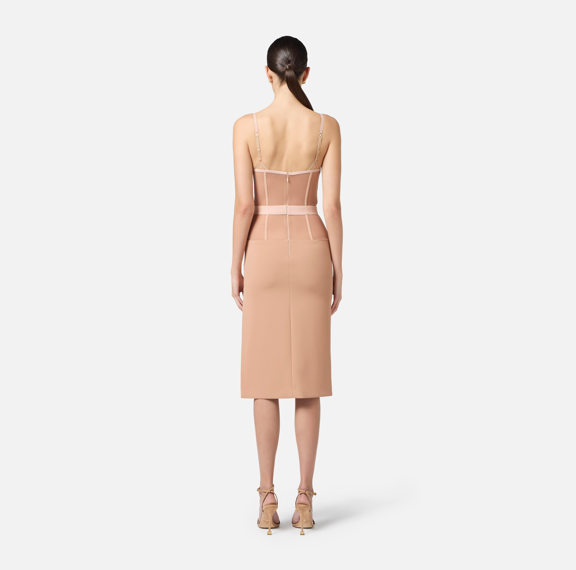 Tubino in crêpe e tulle - Elisabetta Franchi