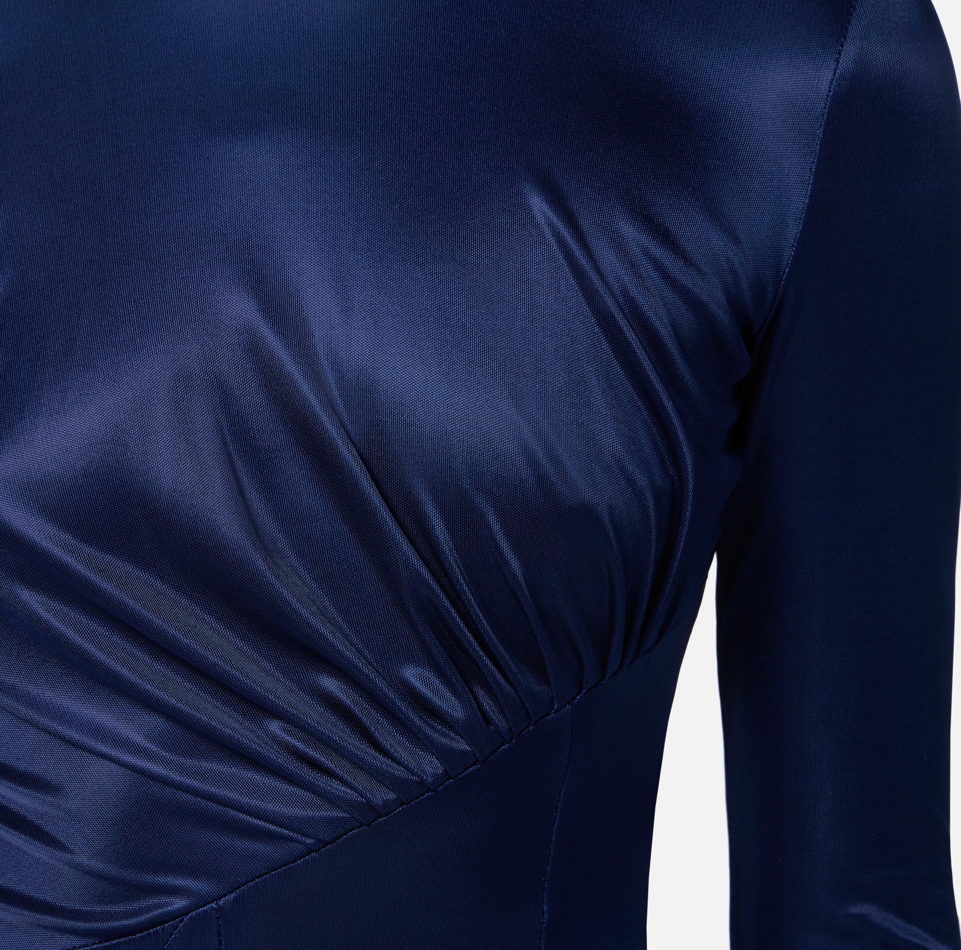 Asymmetrische jurk van glanzend tricot - Elisabetta Franchi
