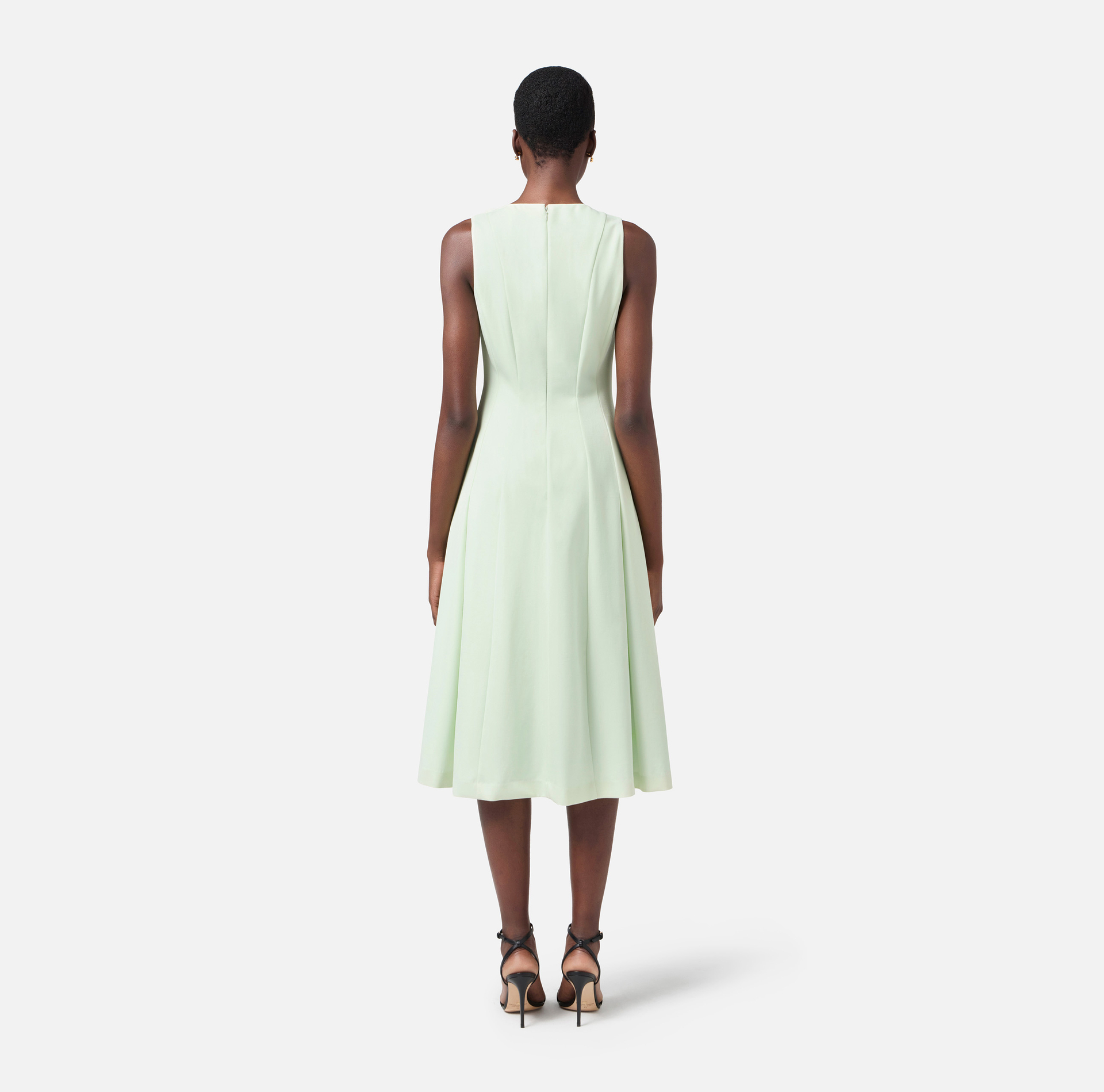 Cool wool dress with contrasting topstitching - Elisabetta Franchi