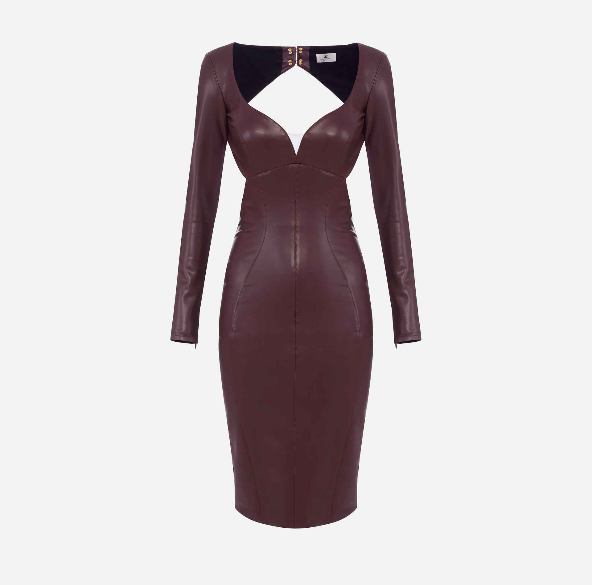 Dress with cut-outs and jewel clasps - Elisabetta Franchi