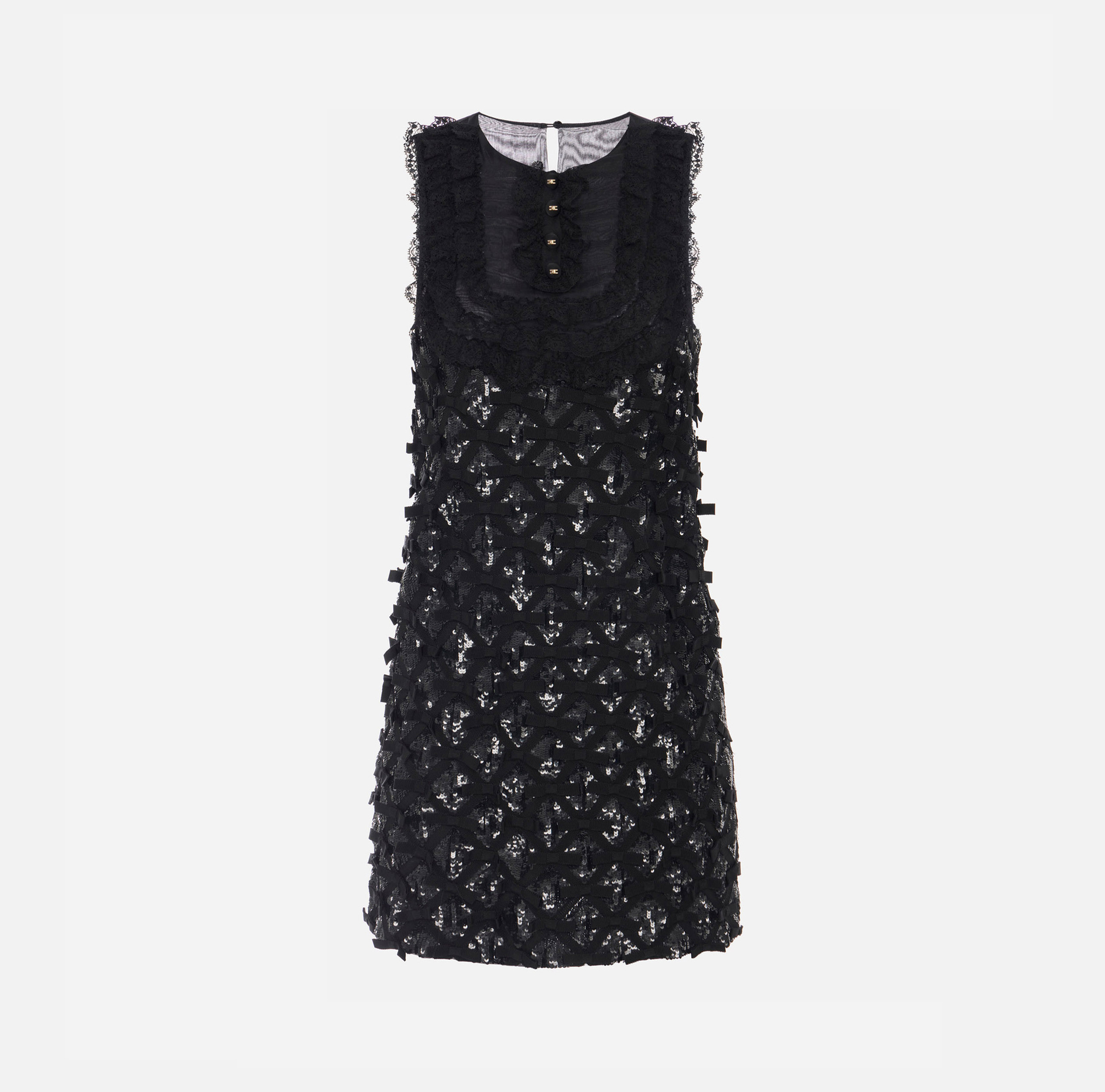 Robe en tulle et voile avec nœuds - Elisabetta Franchi