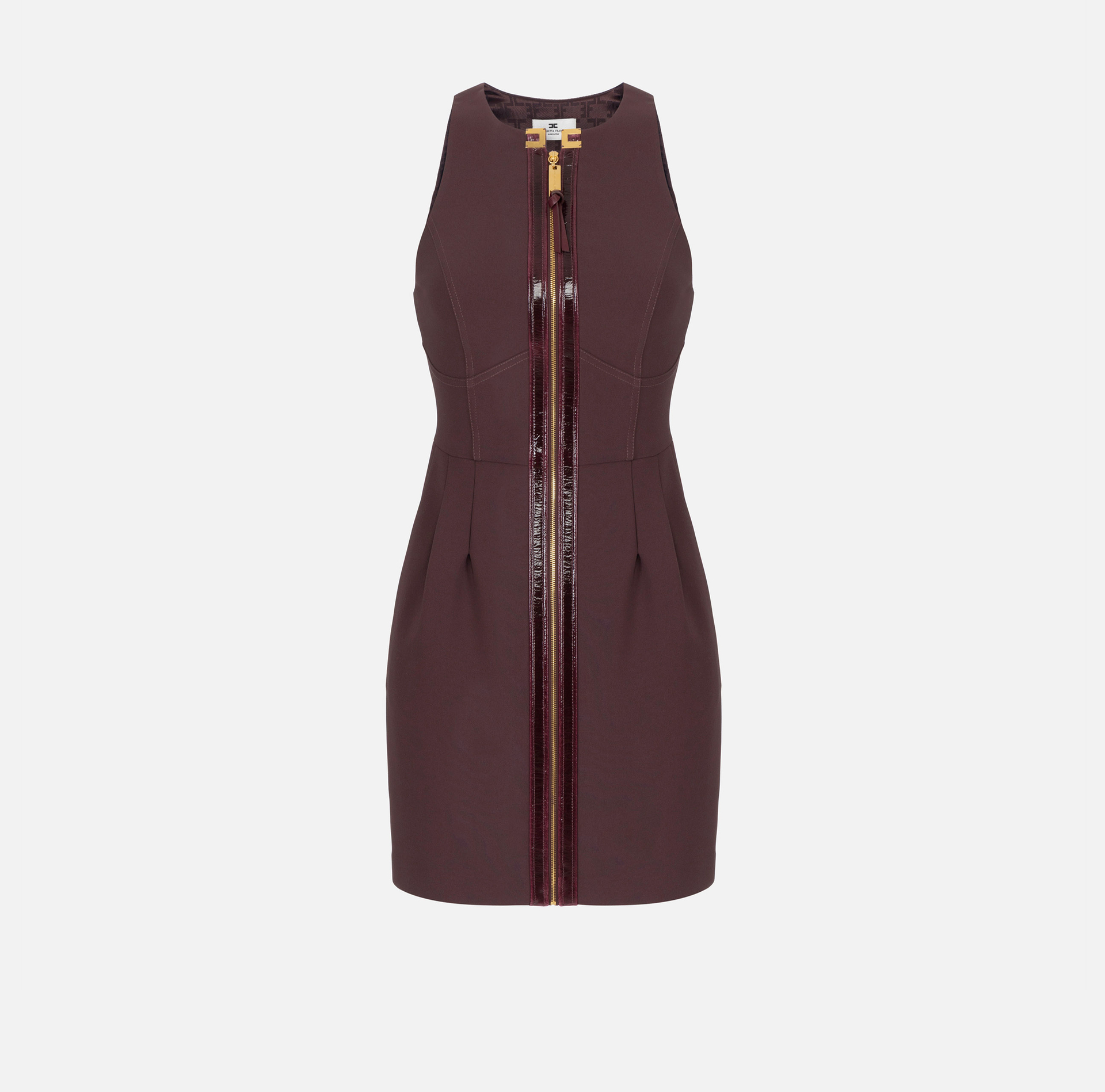Robe en double crêpe avec détails craquelés - Elisabetta Franchi
