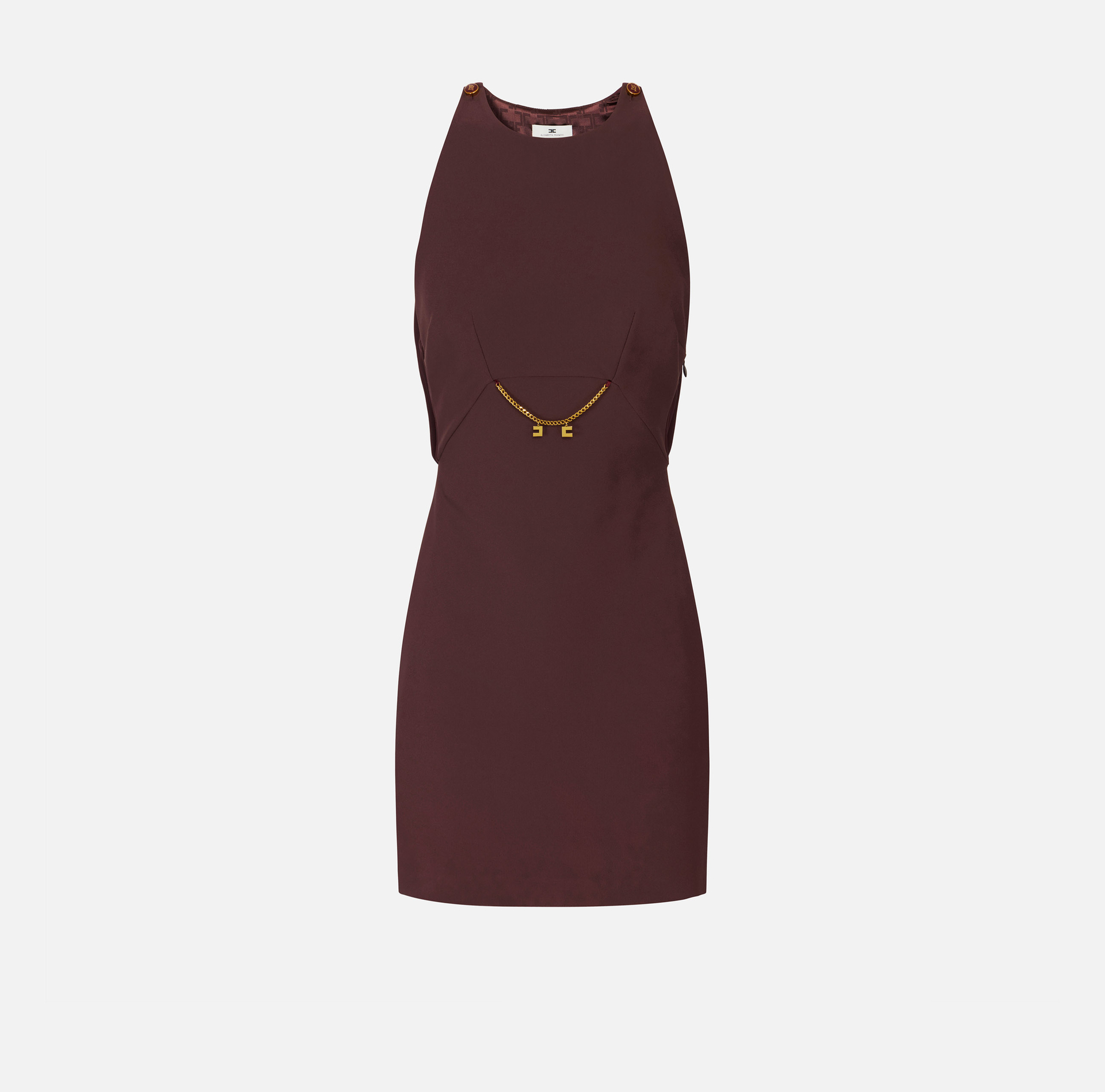 Kleid aus doppellagigem Crêpe und Georgette - Elisabetta Franchi