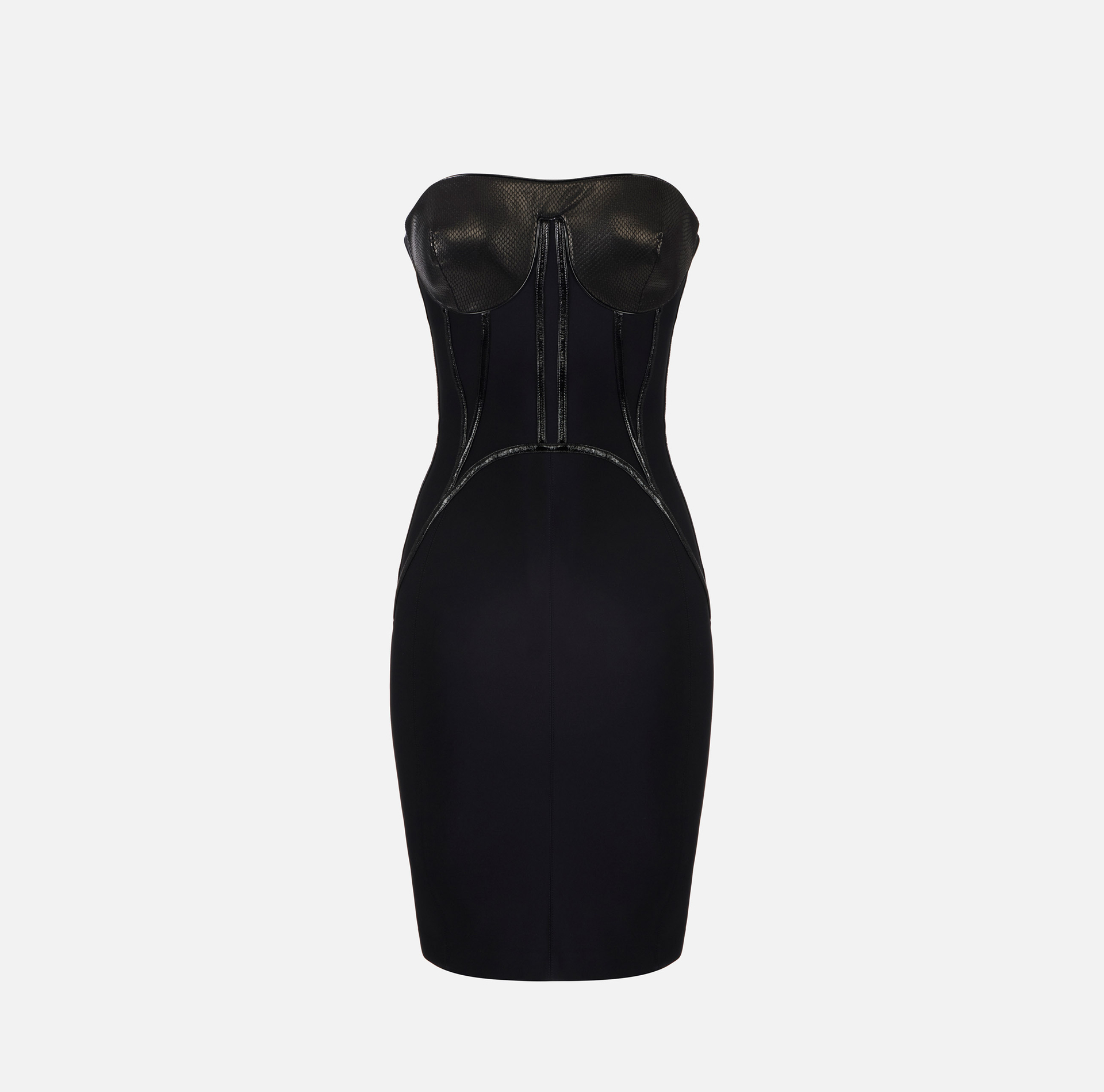 Jurk van neopreen met korsetdetails - Elisabetta Franchi