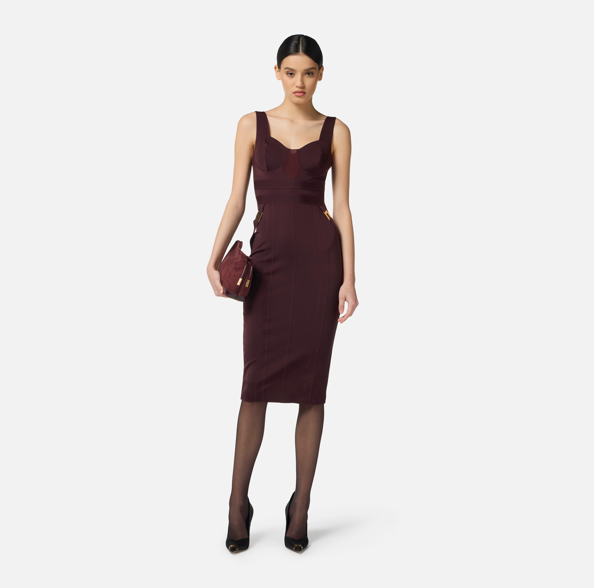 Abito bustier in tessuto bielastico - Elisabetta Franchi