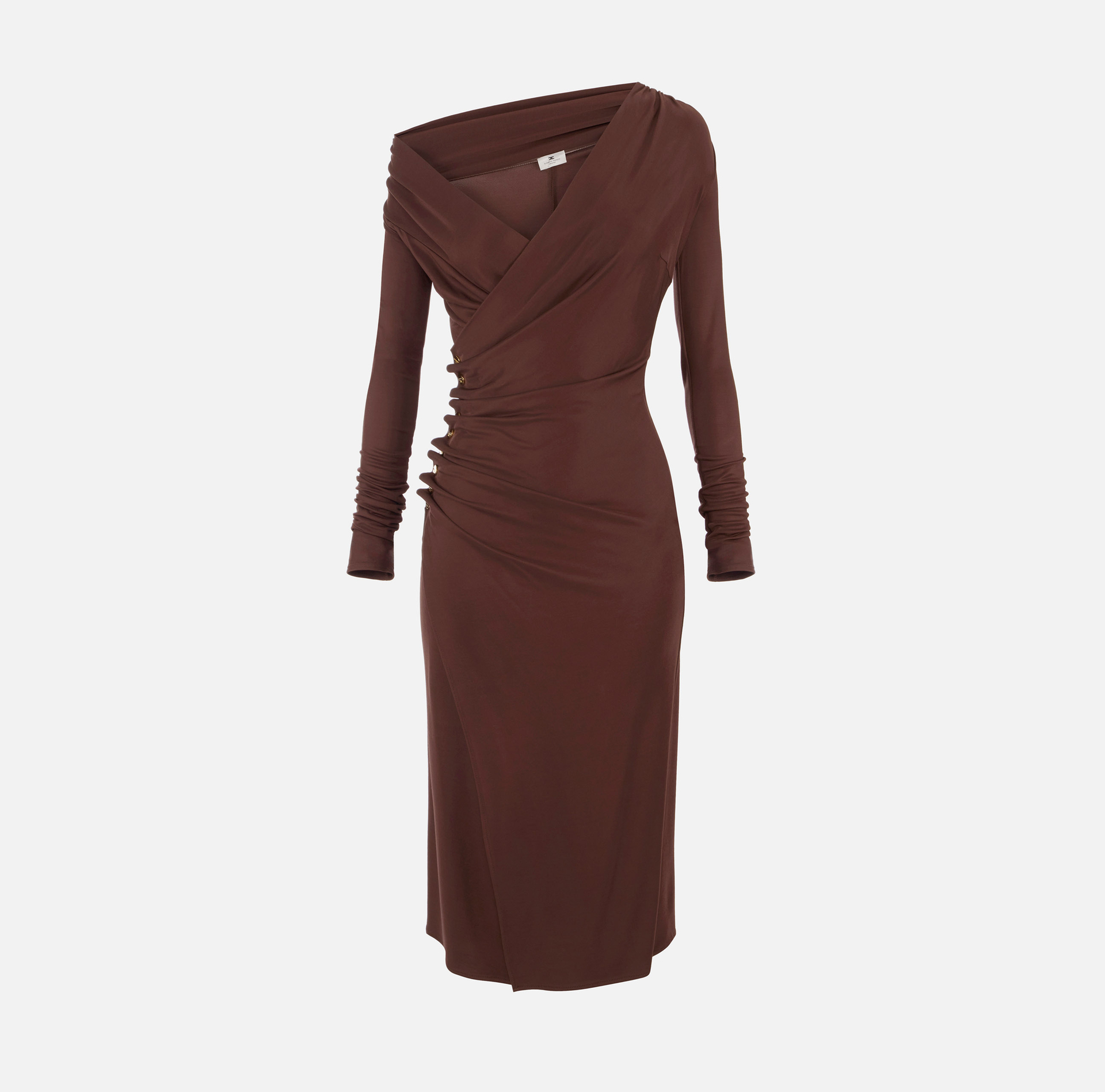 Jersey dress with jewel buttons - Elisabetta Franchi