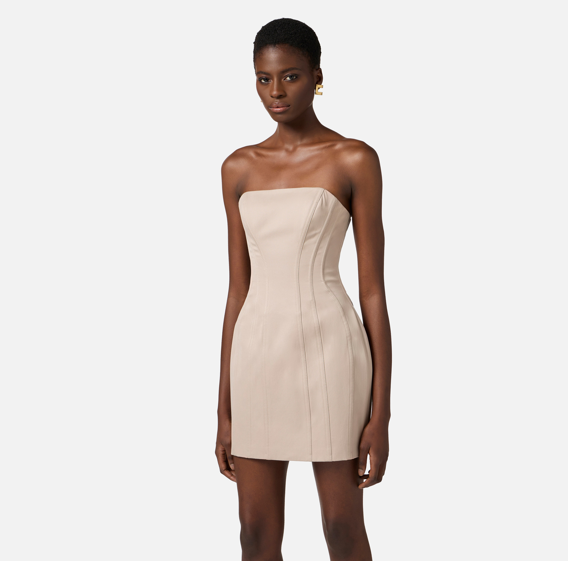 Abito bustier in cotone - Elisabetta Franchi