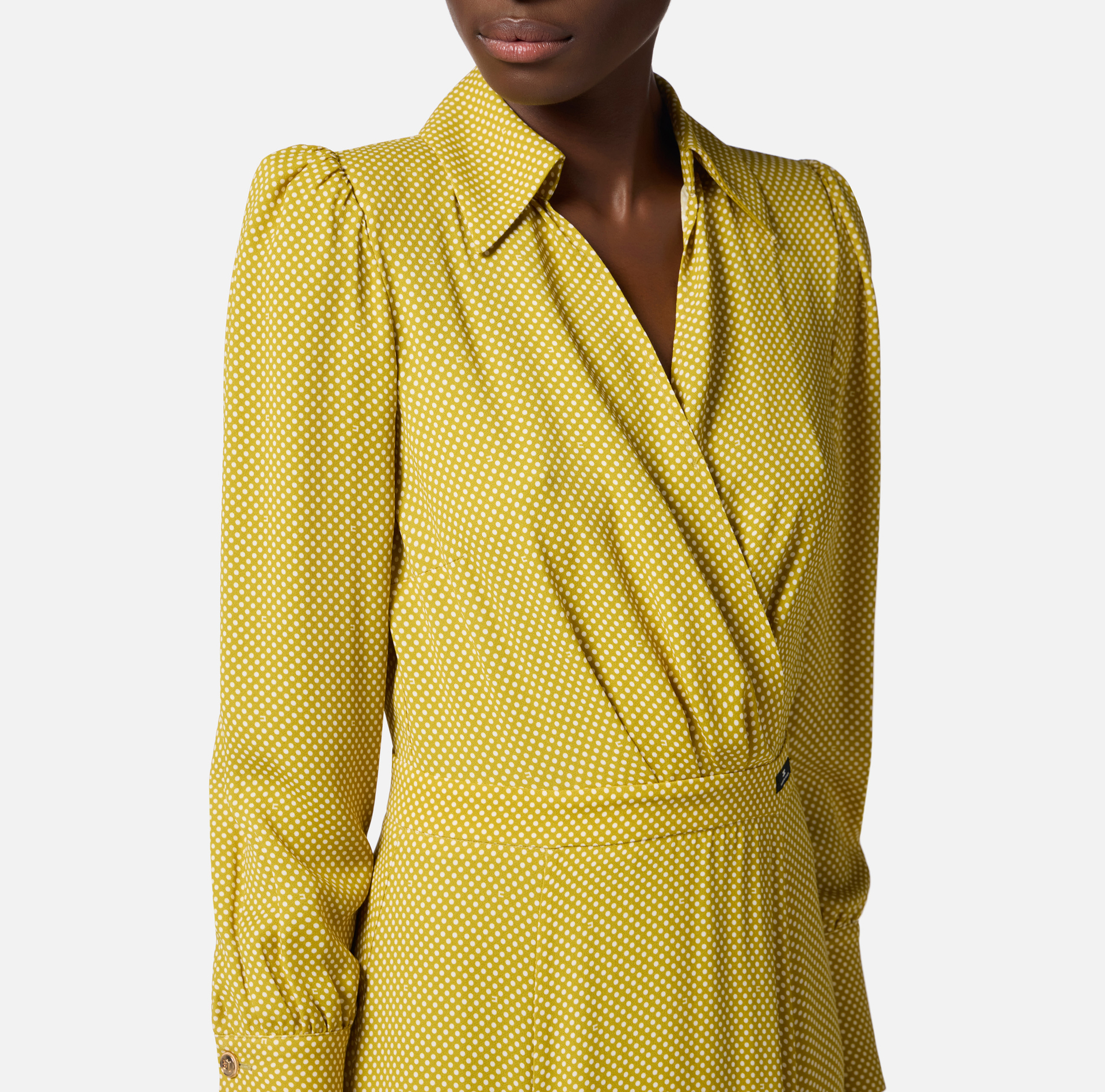 Jurk van viscose met stippenprint - Elisabetta Franchi
