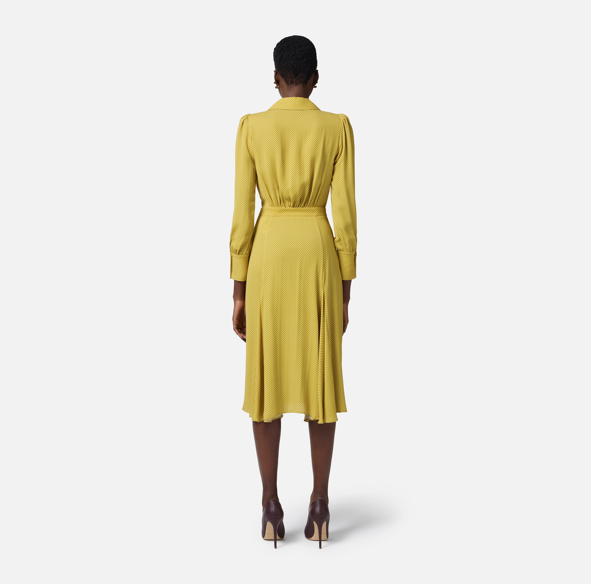Jurk van viscose met stippenprint - Elisabetta Franchi