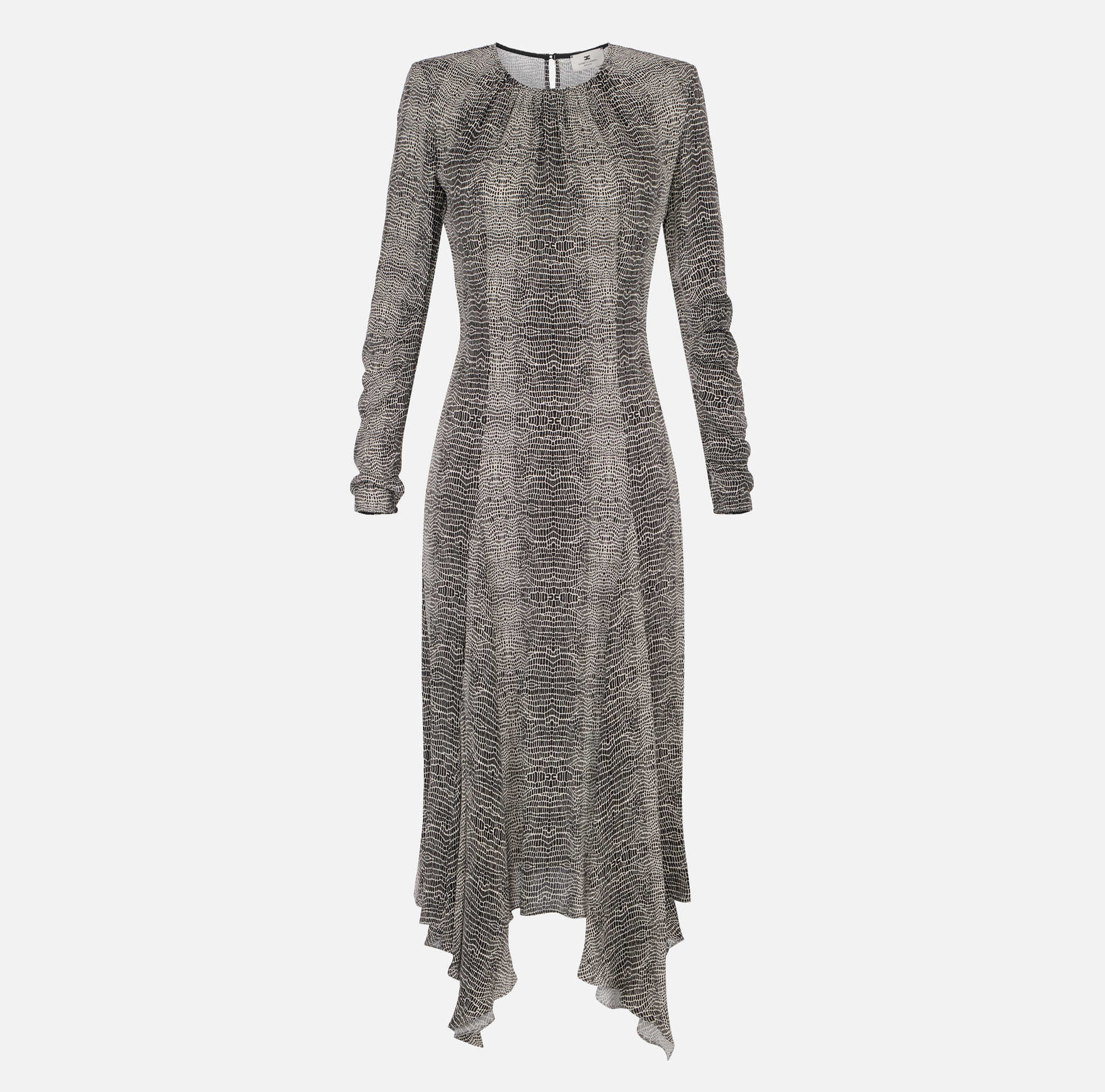 Dress in georgette fabric with python print - Elisabetta Franchi