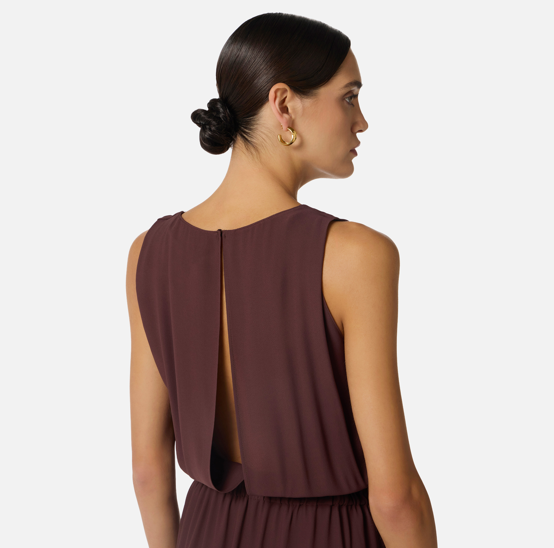 Dress in viscose Georgette fabric - Elisabetta Franchi