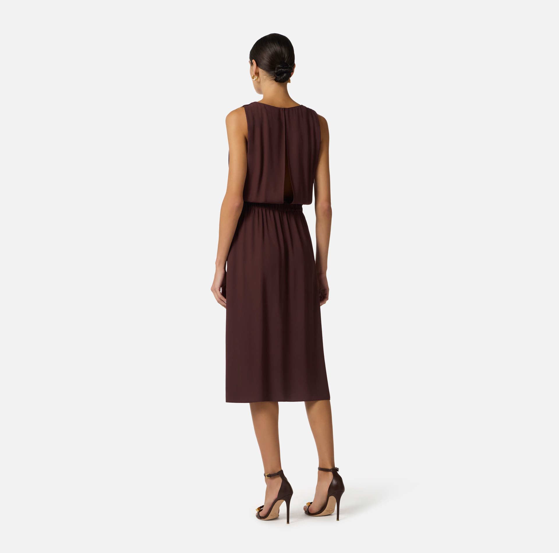 Dress in viscose Georgette fabric - Elisabetta Franchi