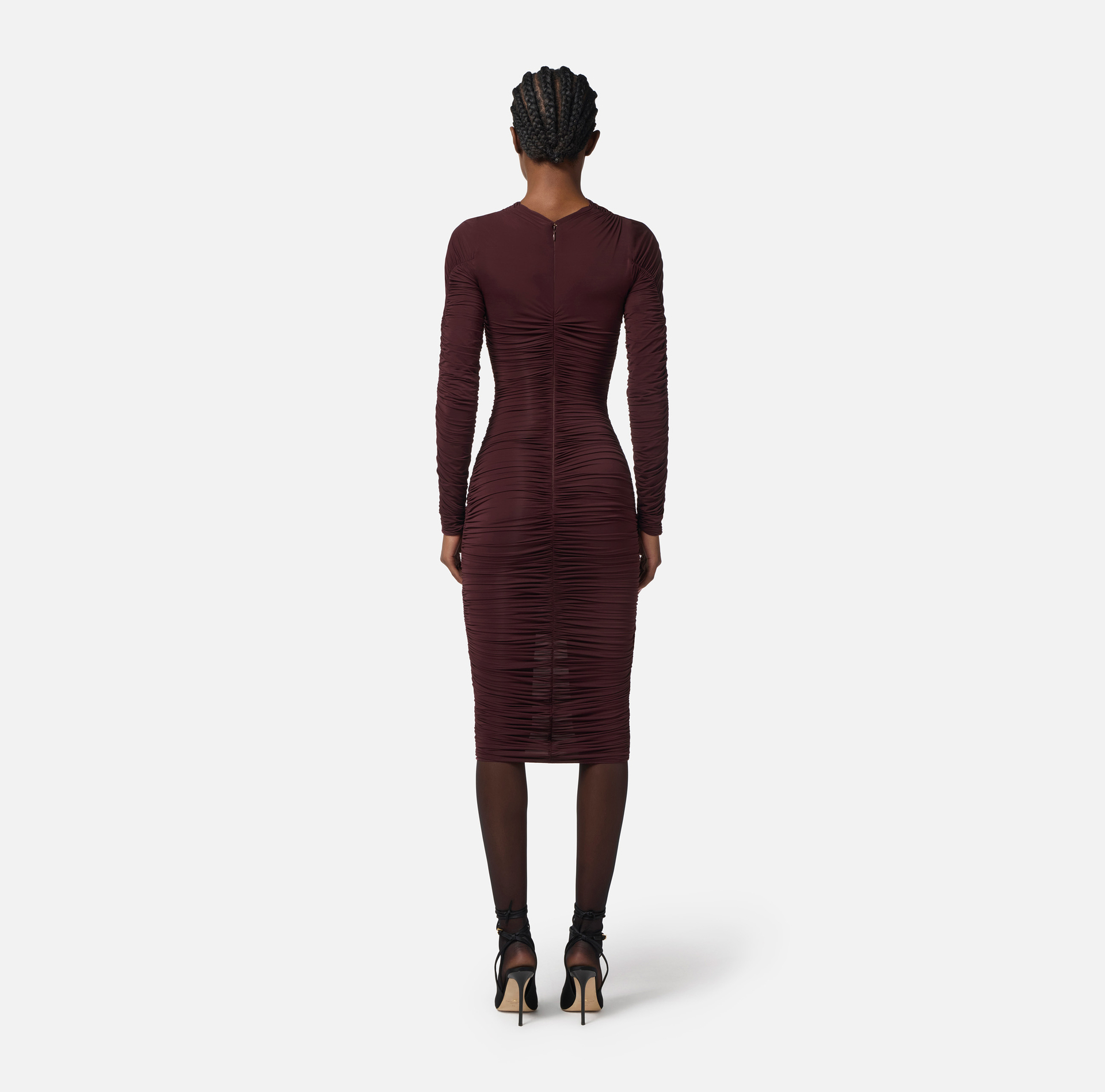 Jersey dress with draping - Elisabetta Franchi