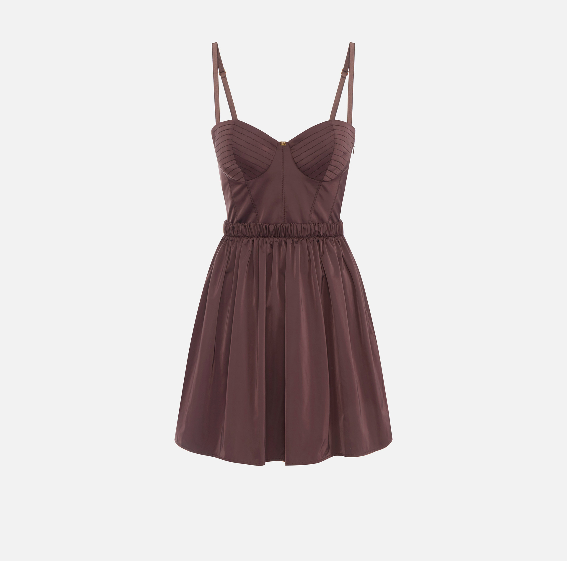 Minikleid aus Segeltuch-Gewebe mit Kreuzschnürmotiv - Elisabetta Franchi