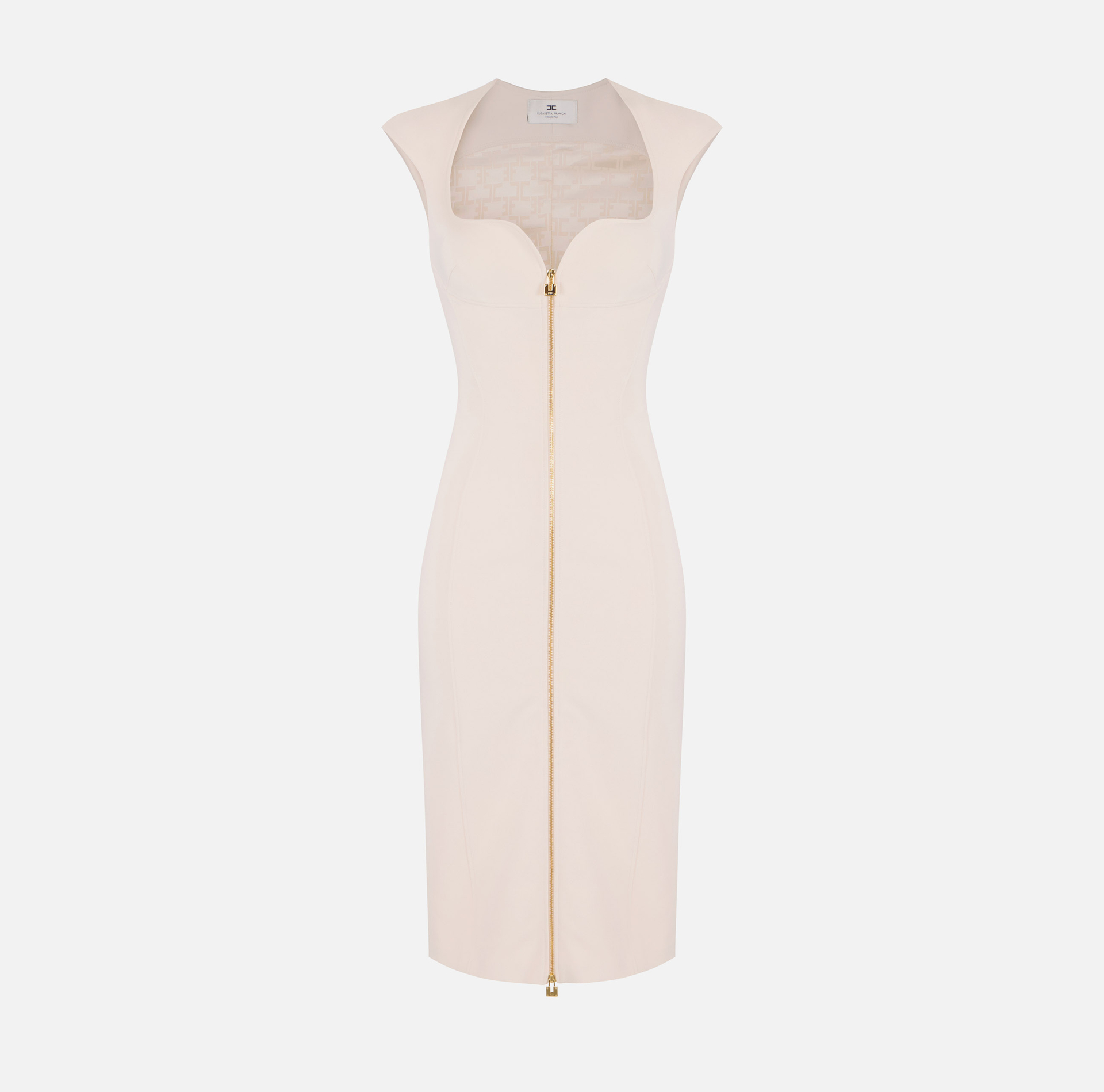 Abito in doppio crêpe stretch