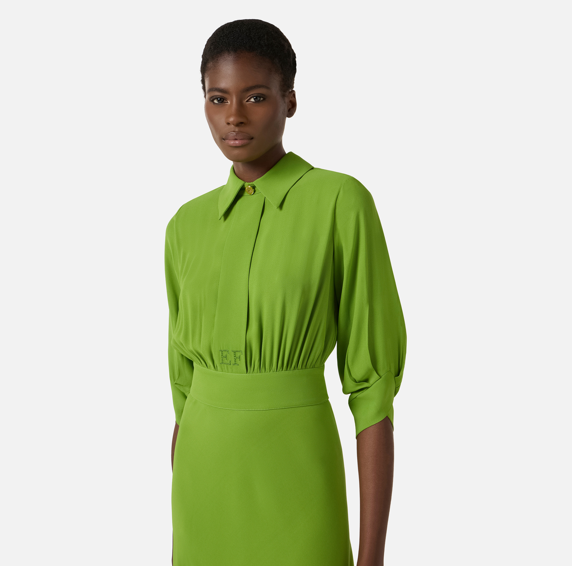 Sukienka z żorżety wiskozowej - Elisabetta Franchi