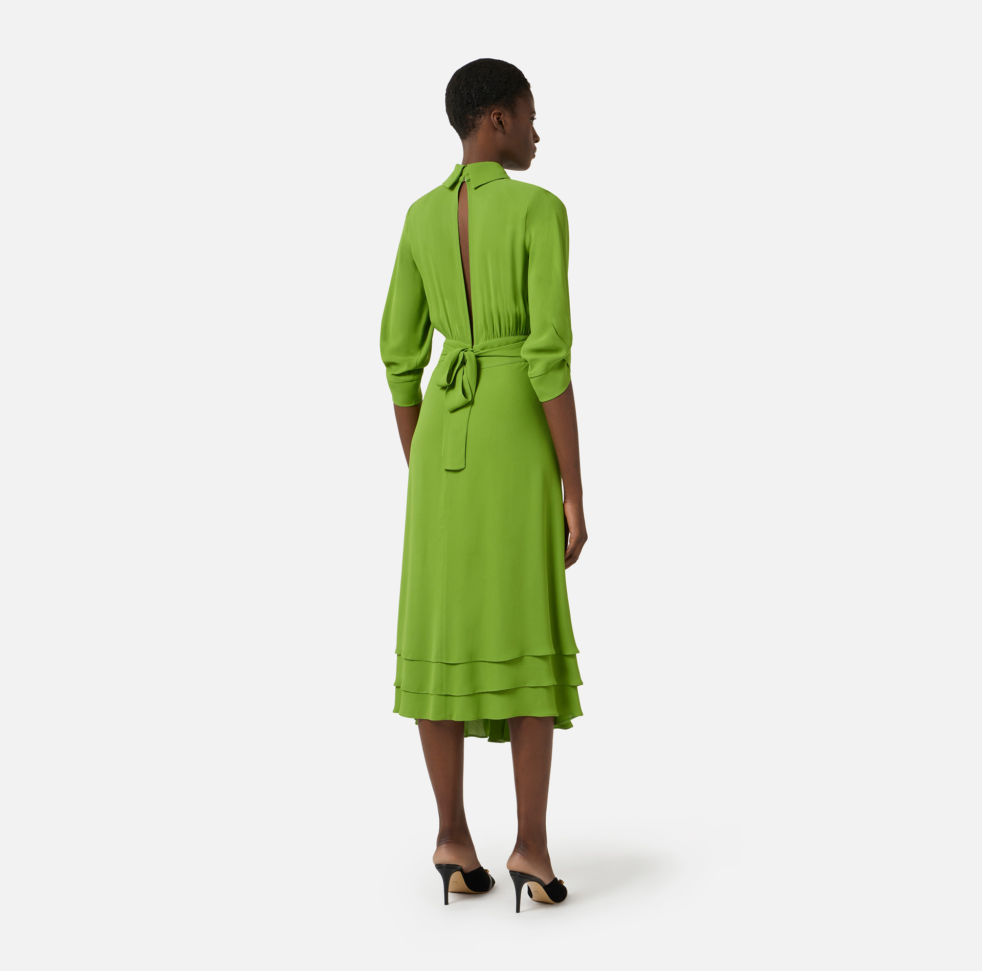 Sukienka z żorżety wiskozowej - Elisabetta Franchi