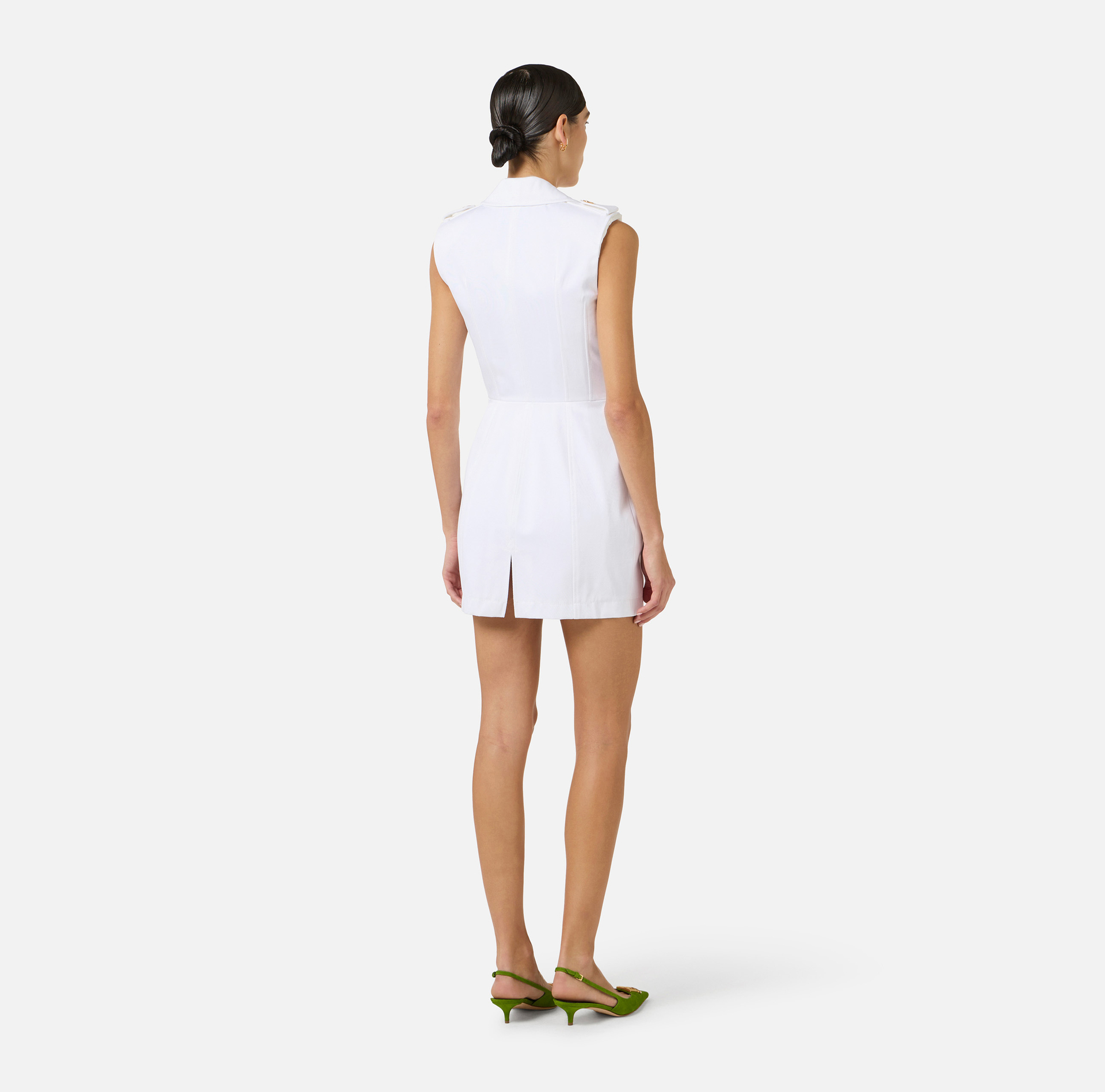 Robe en gabardine de coton avec grandes poches - Elisabetta Franchi