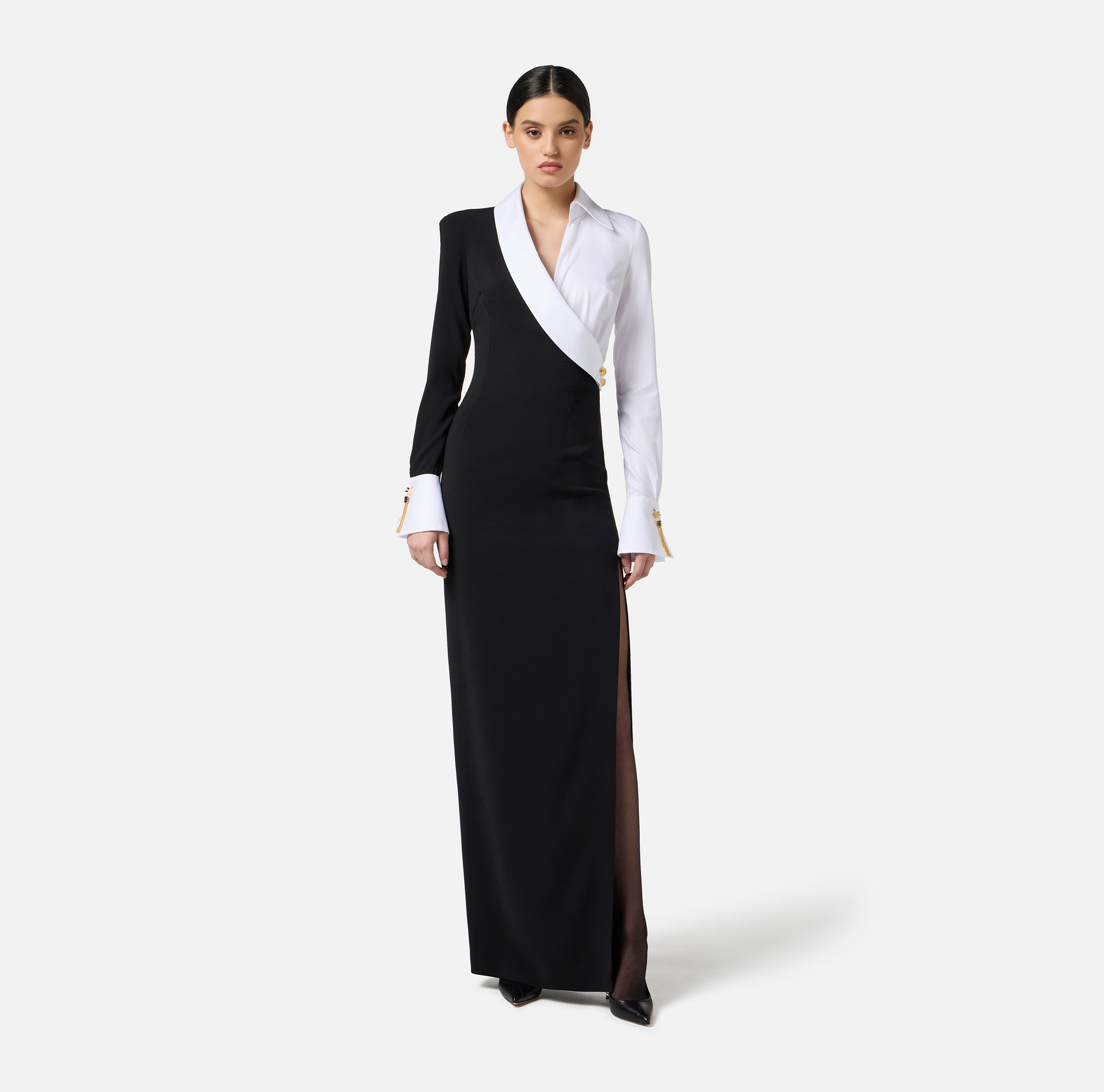 Red Carpet dress in lightweight crêpe fabric - Elisabetta Franchi