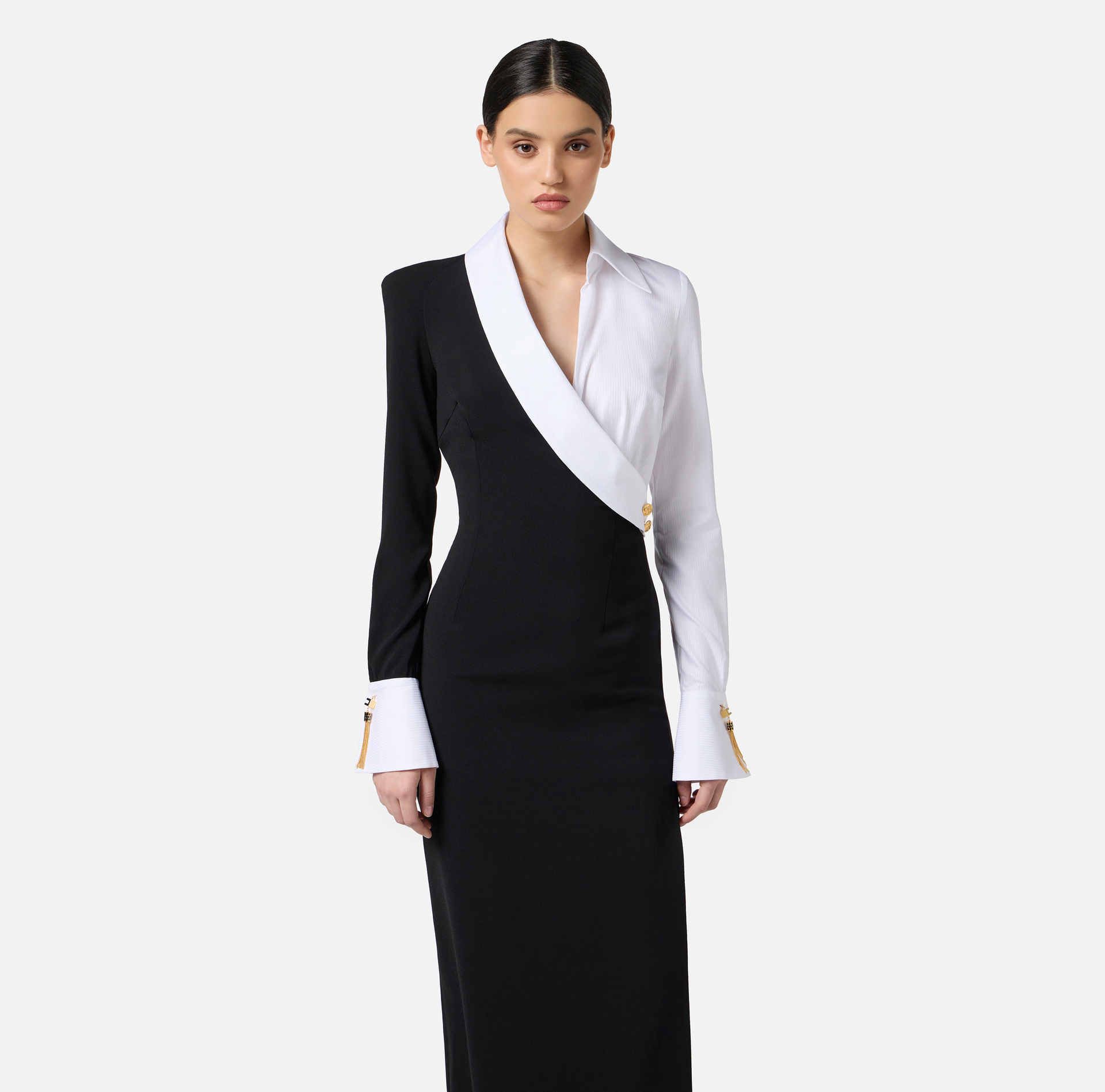 Red Carpet dress in lightweight crêpe fabric - Elisabetta Franchi