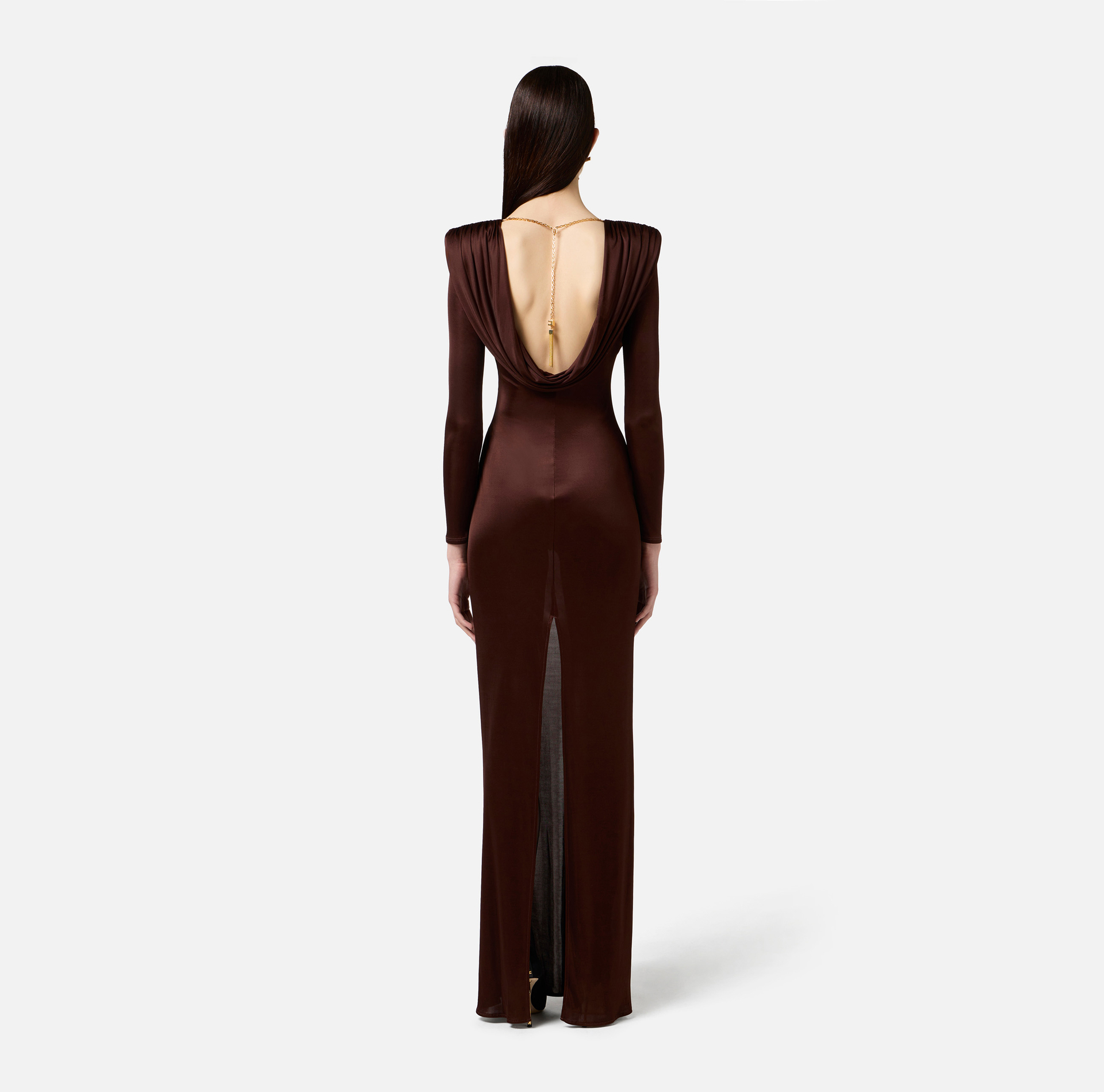Abito Red Carpet in jersey di viscosa lucida - Elisabetta Franchi